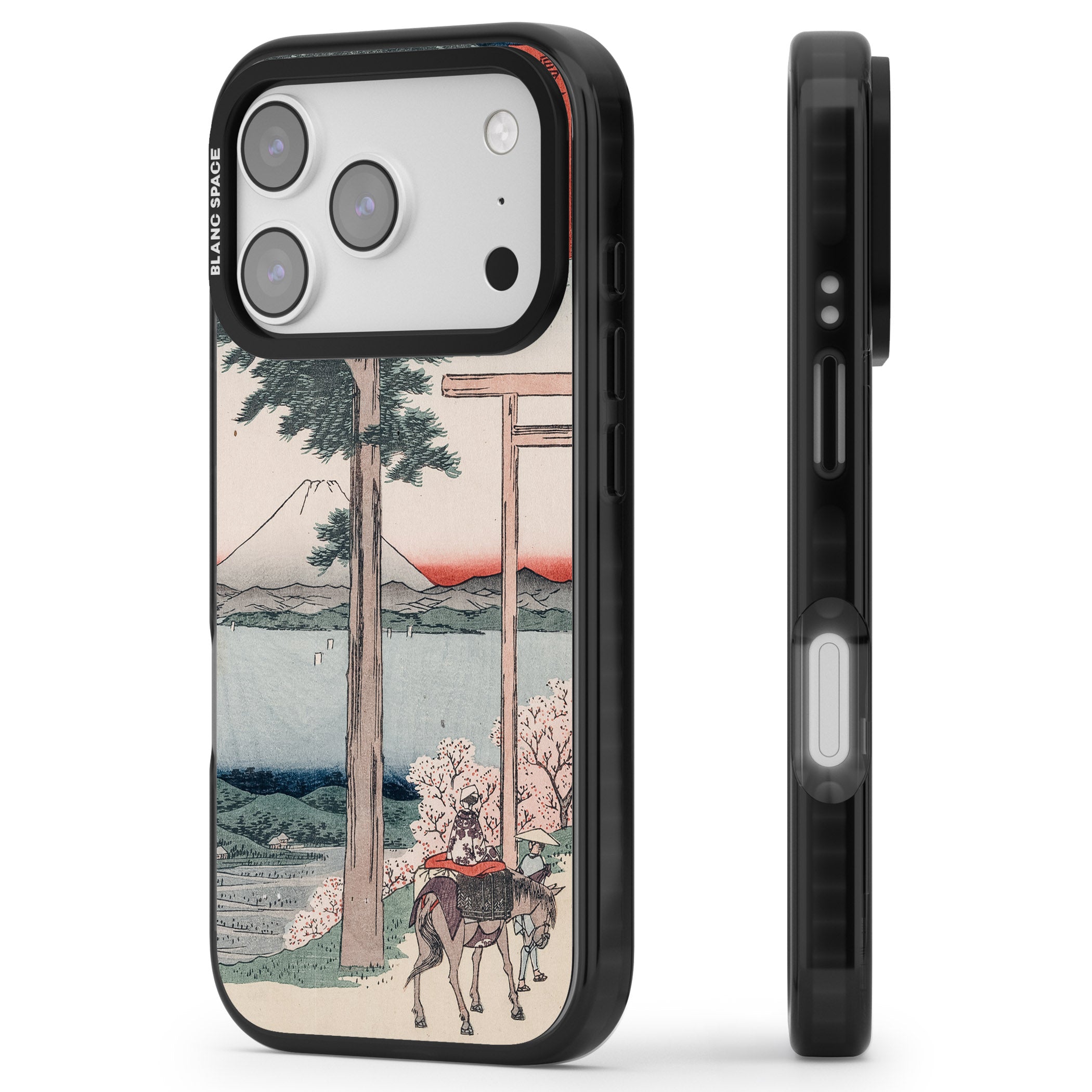 Gates To Mt. Fuji iPhone 17 Pro Impact Pro Black Phone Case Side Profile