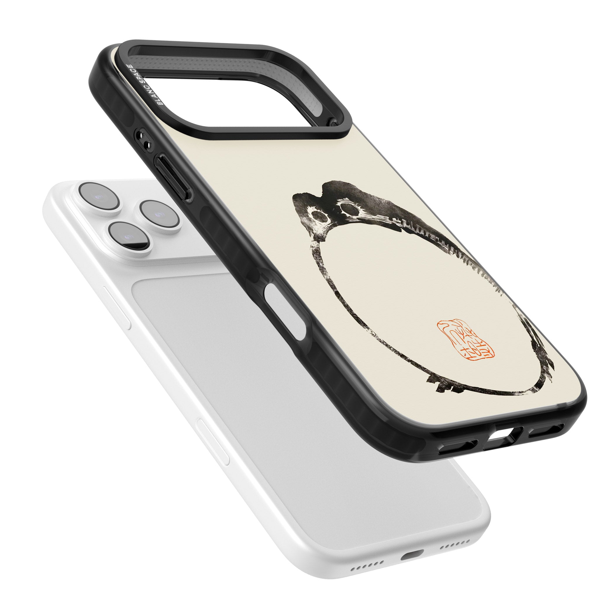 Matsumoto Hoji Round Frog iPhone 17 Pro Impact Pro Black Phone Case Colours