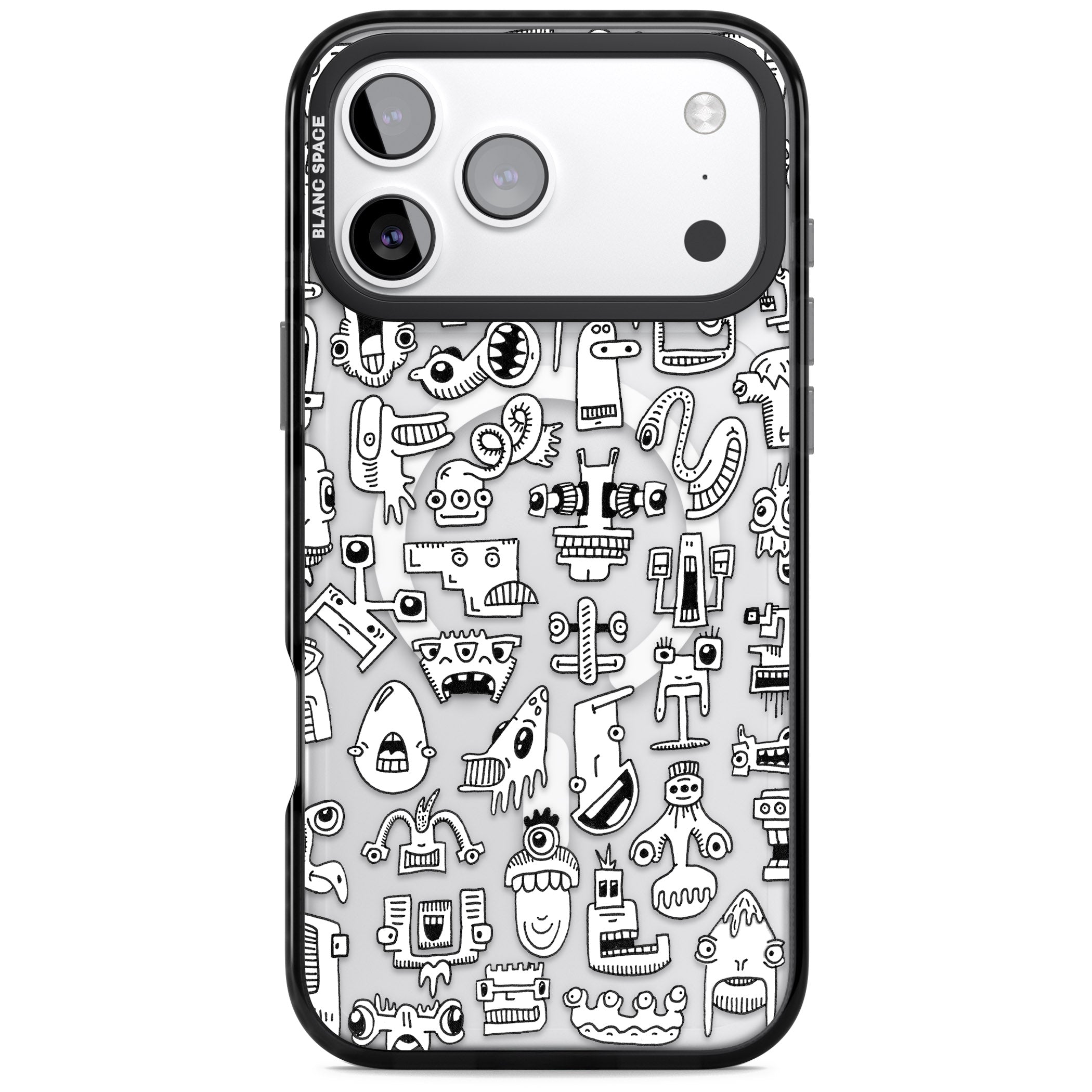 Weird Friends iPhone 17 Pro Impact Pro Black Phone Case