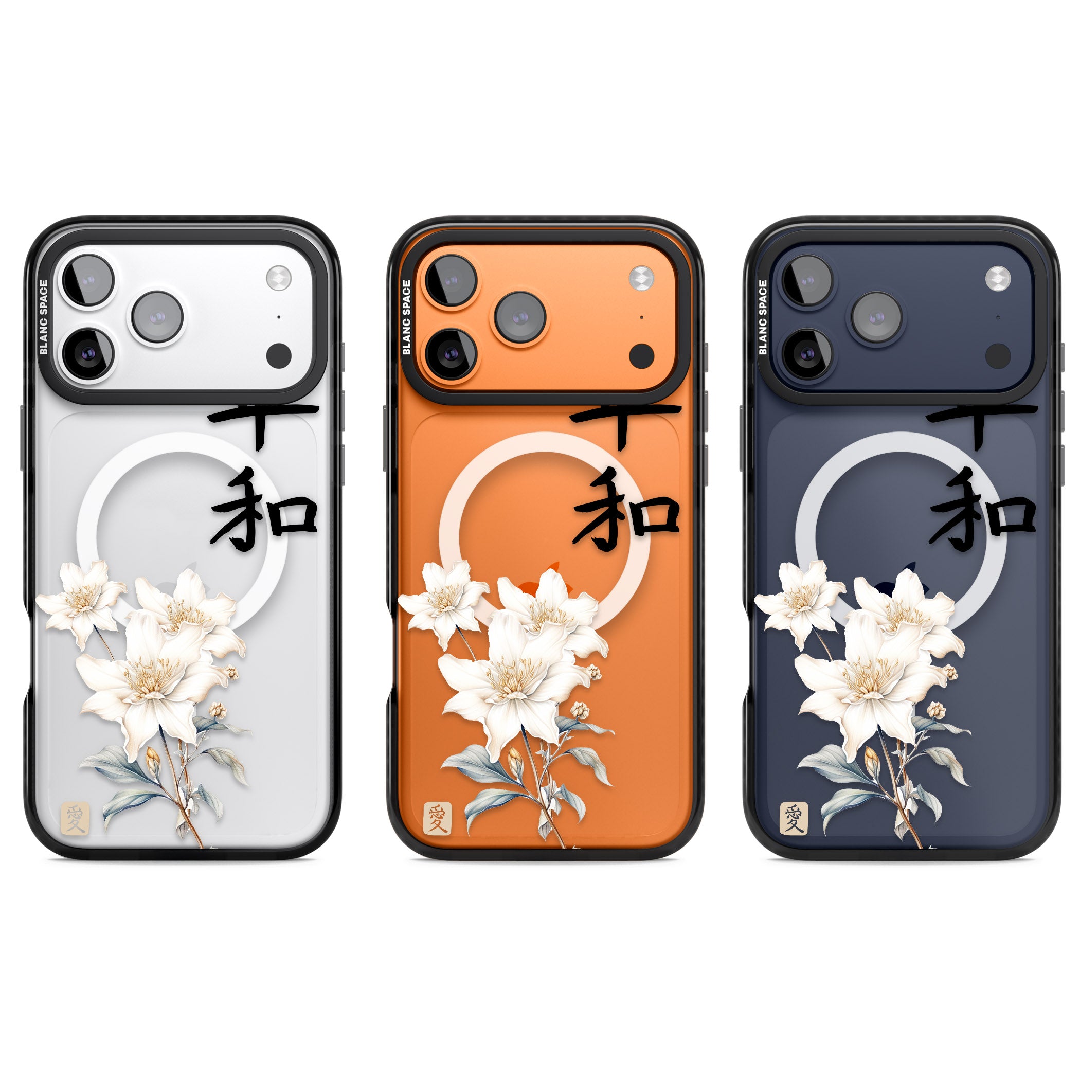 Peace And Flowers iPhone 17 Pro Impact Pro Black Phone Case APT Impact Protection