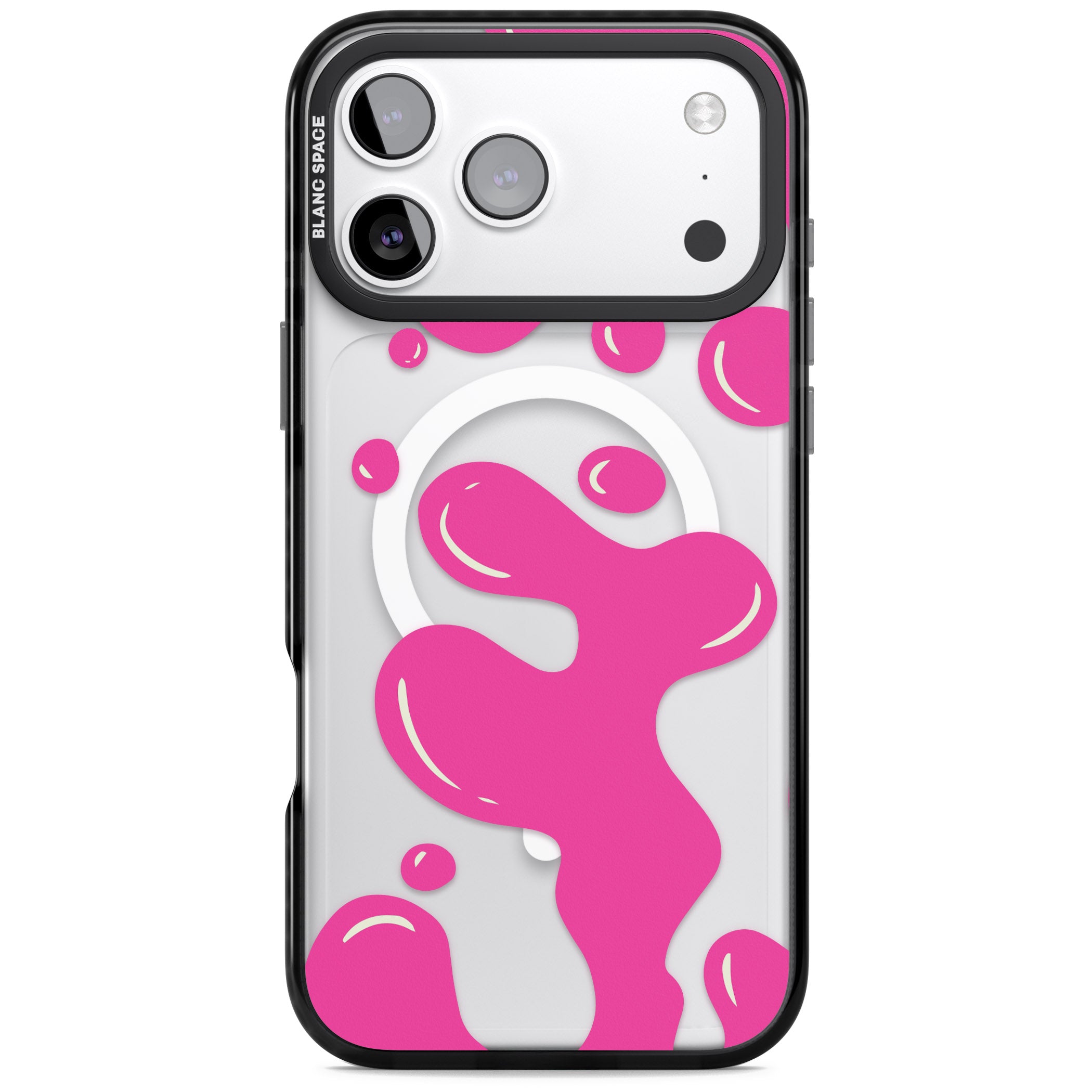 Pink Lava Lamp iPhone 17 Pro Impact Pro Black Phone Case