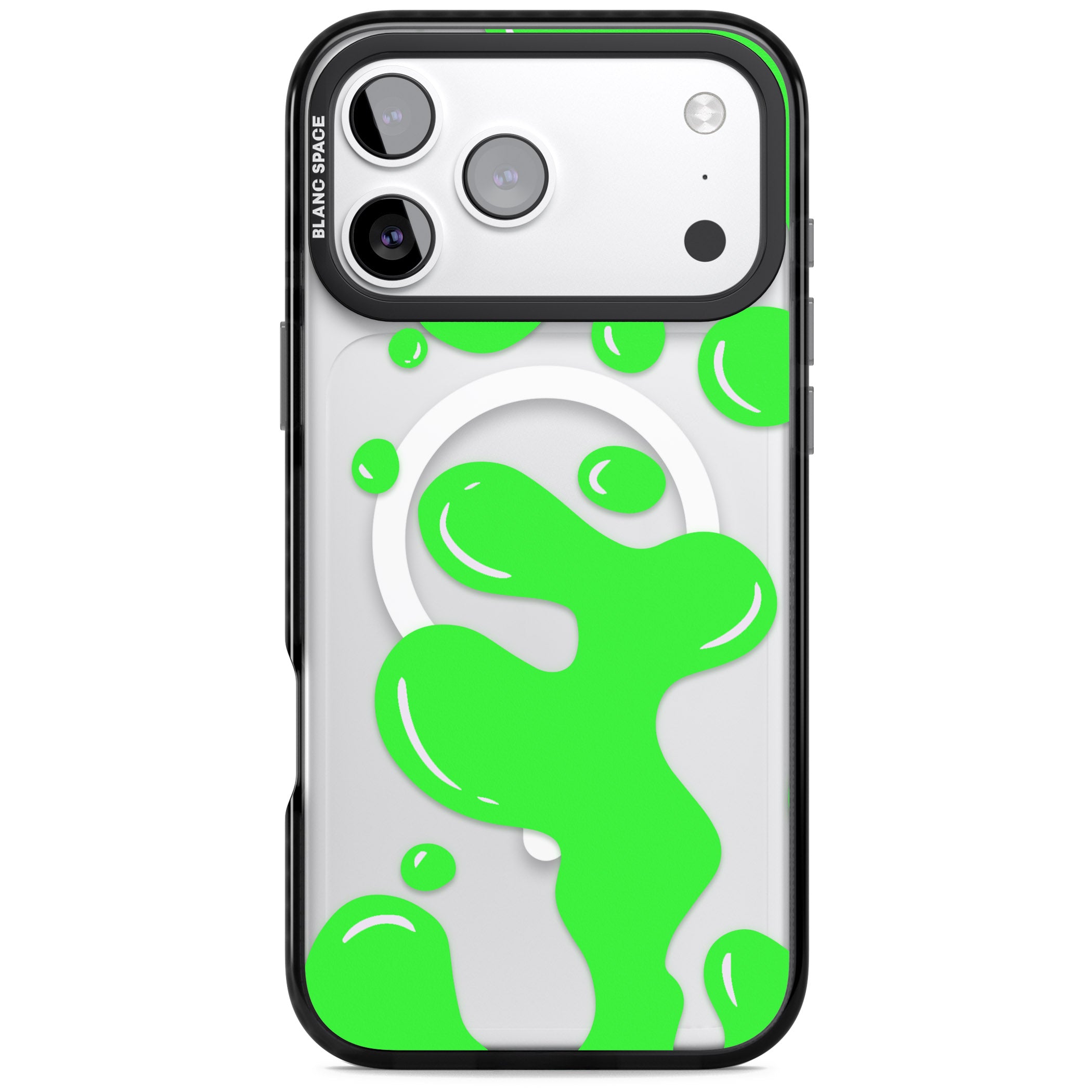 Green Lava Lamp iPhone 17 Pro Impact Pro Black Phone Case