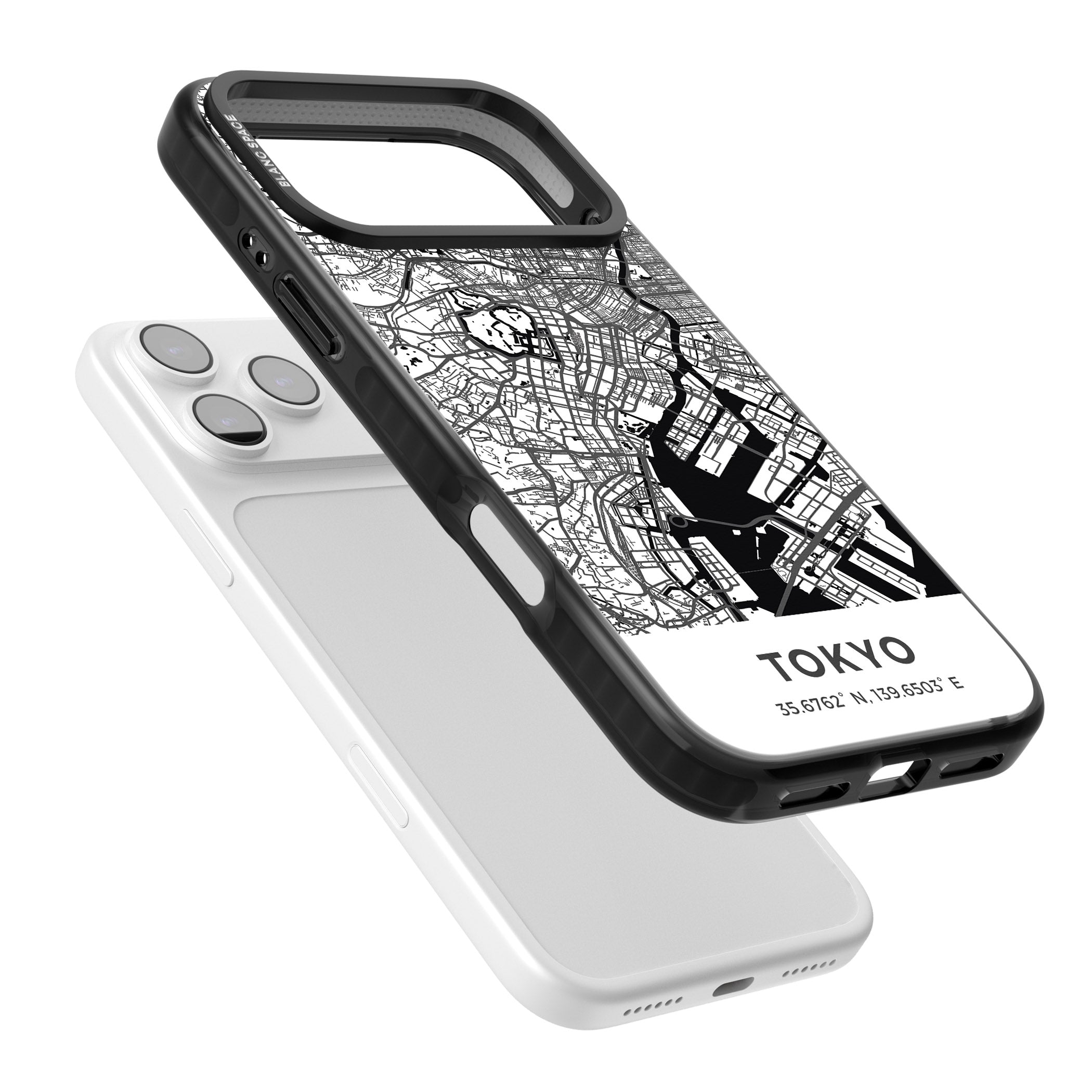 Tokyo Map iPhone 17 Pro Impact Pro Black Phone Case Colours