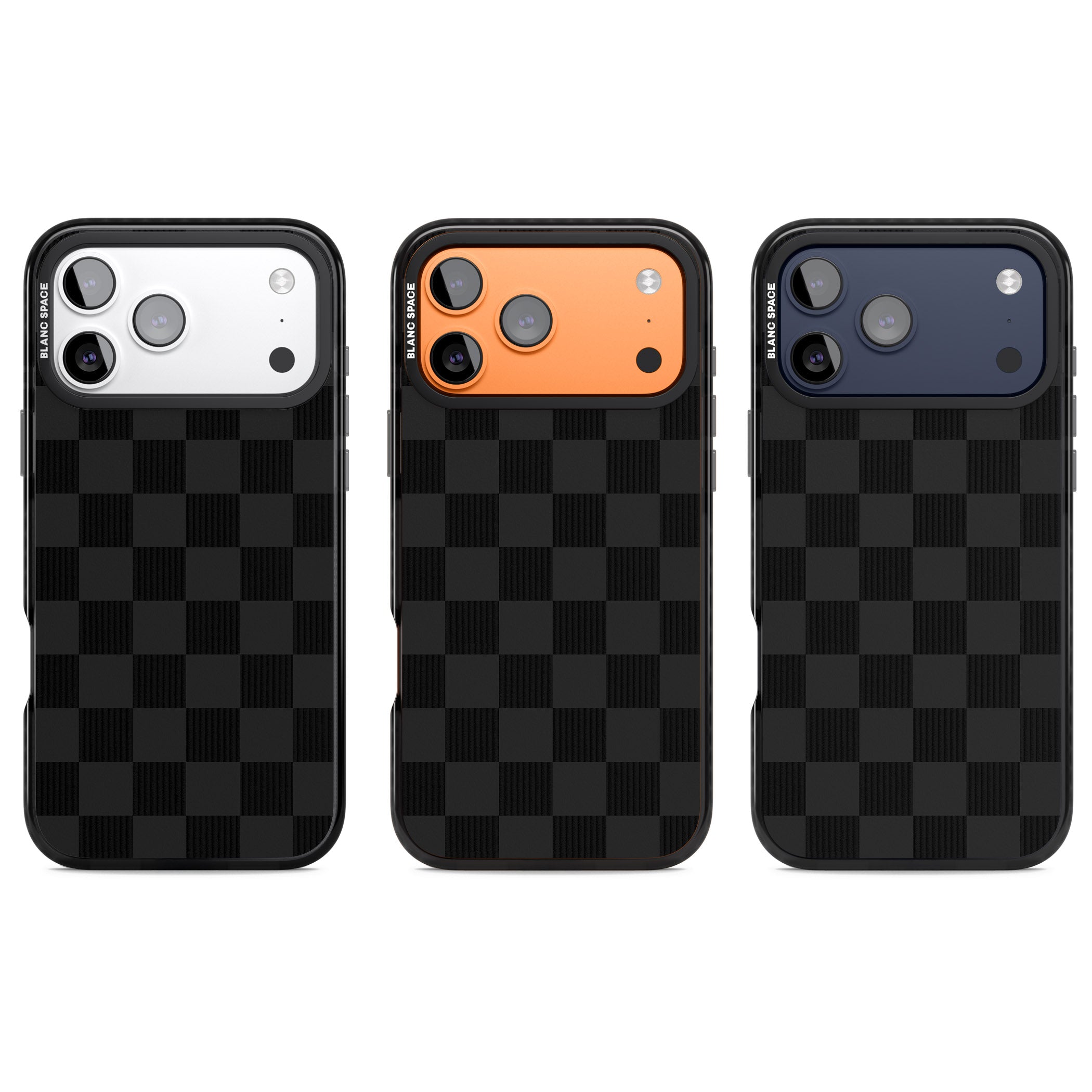 Black Checkered iPhone 17 Pro Impact Pro Black Phone Case APT Impact Protection