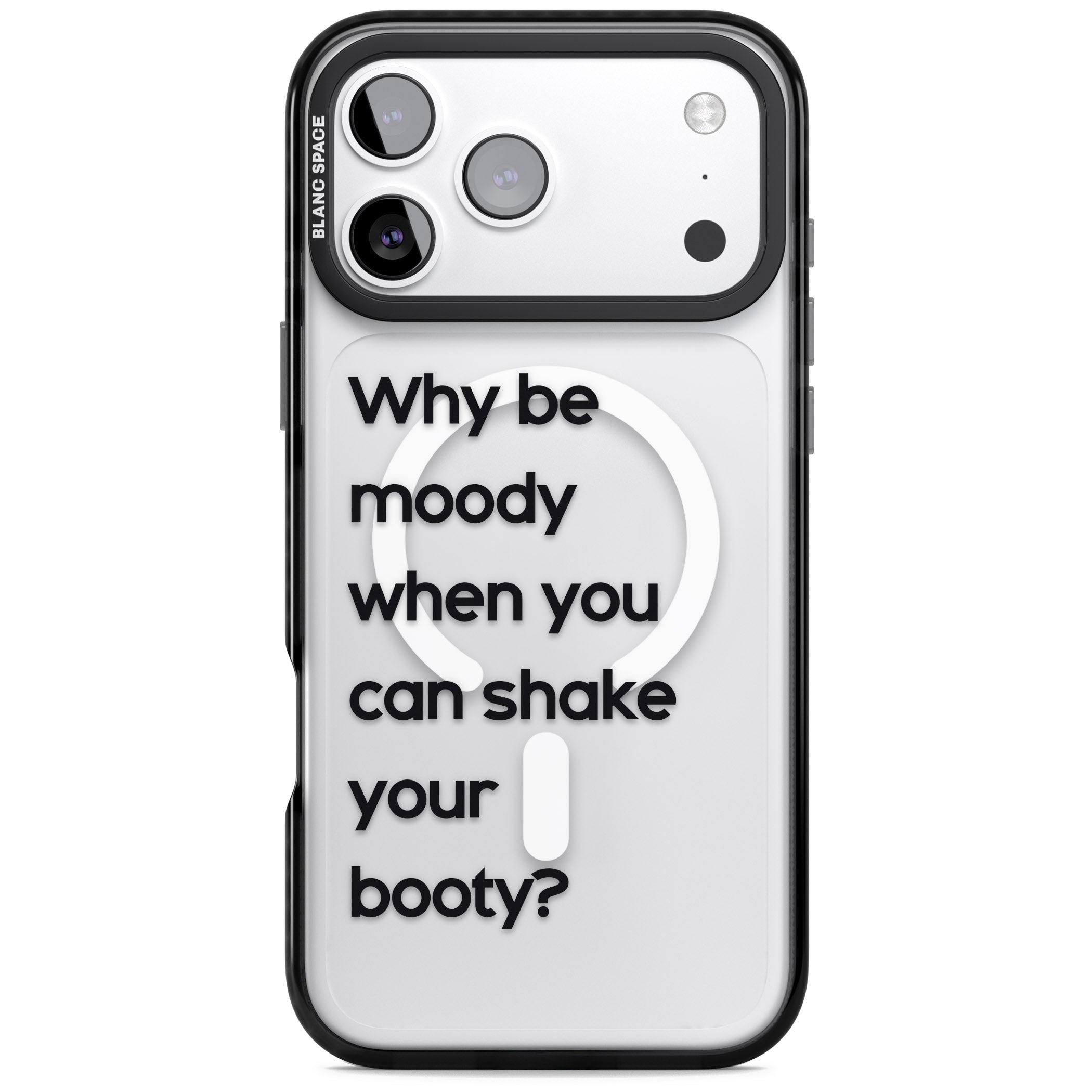 Why Be Moody? iPhone 17 Pro Impact Pro Black Phone Case