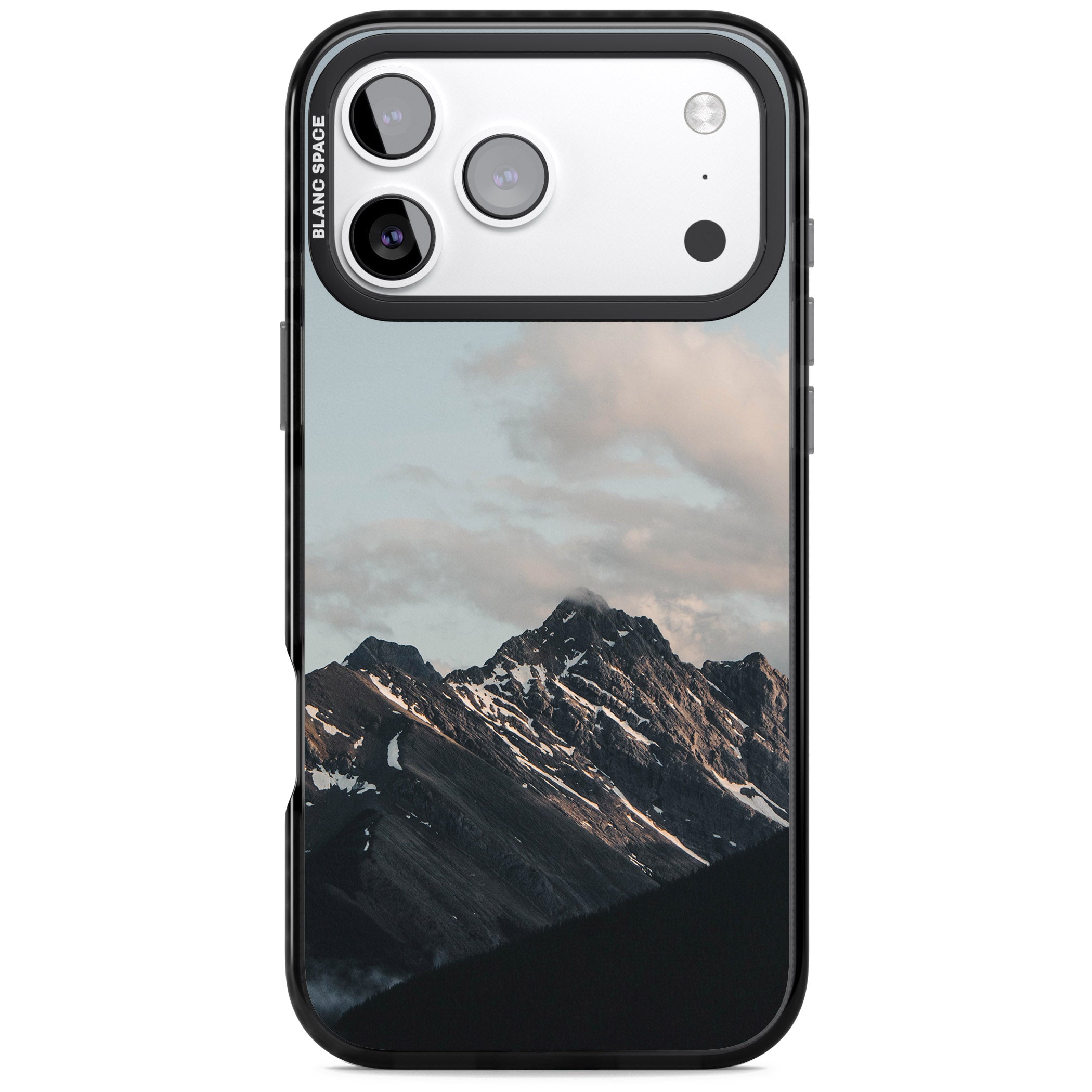Twilight Mountain iPhone 17 Pro Impact Pro Black Phone Case