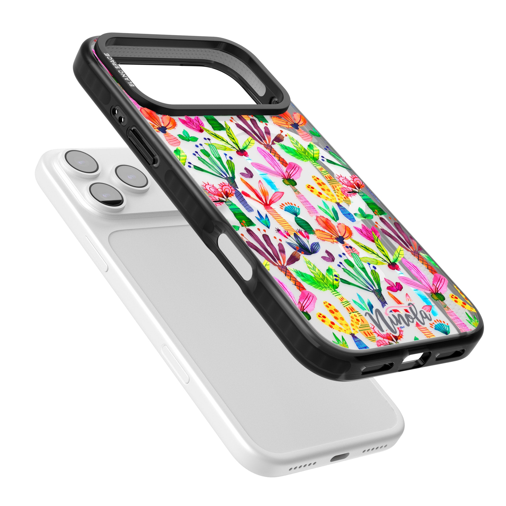 Tropical Botanical iPhone 17 Pro Impact Pro Black Phone Case Colours