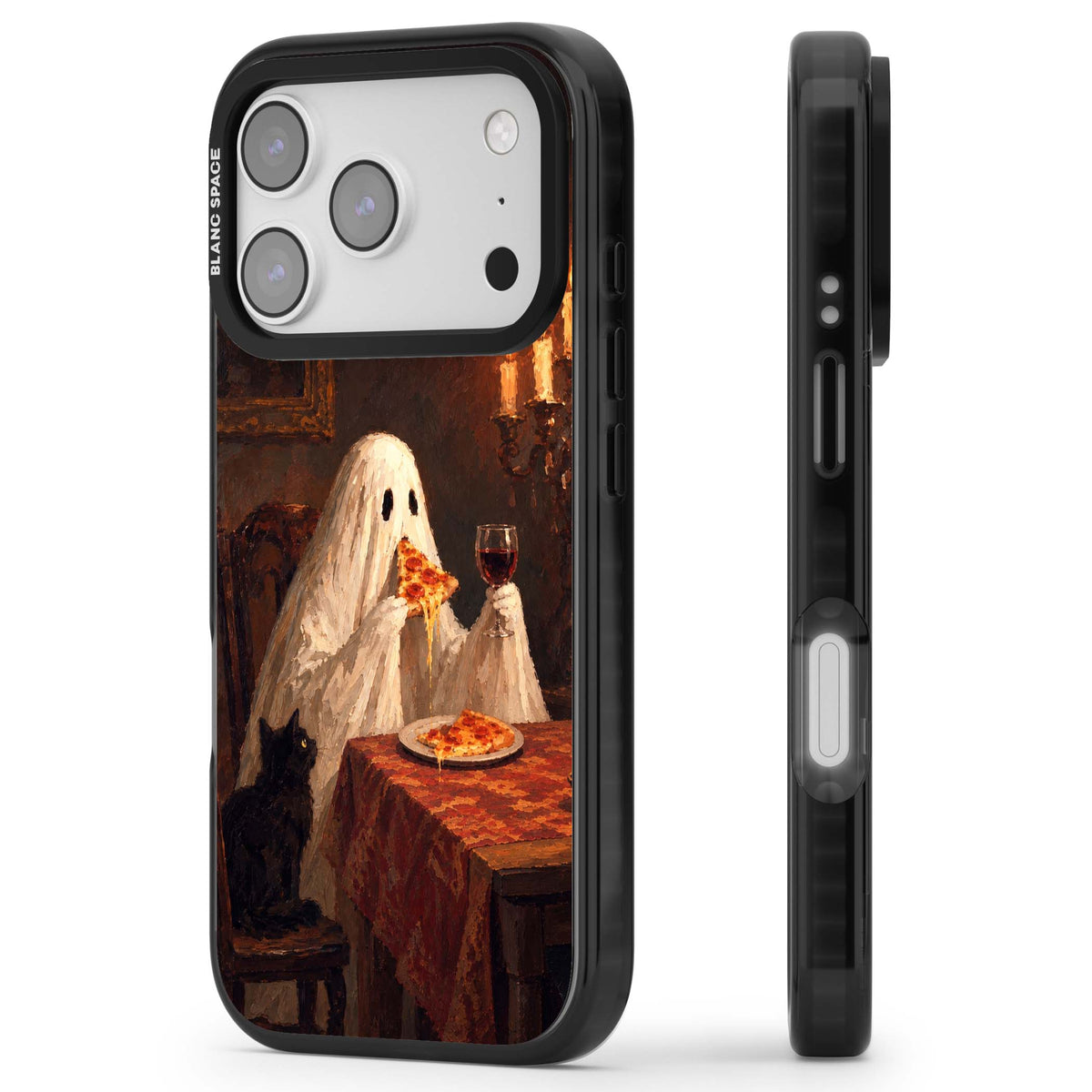 Lonely Night In art iPhone case | Black Impact Magsafe case for iPhone 17 Pro, iPhone 17 Pro Max