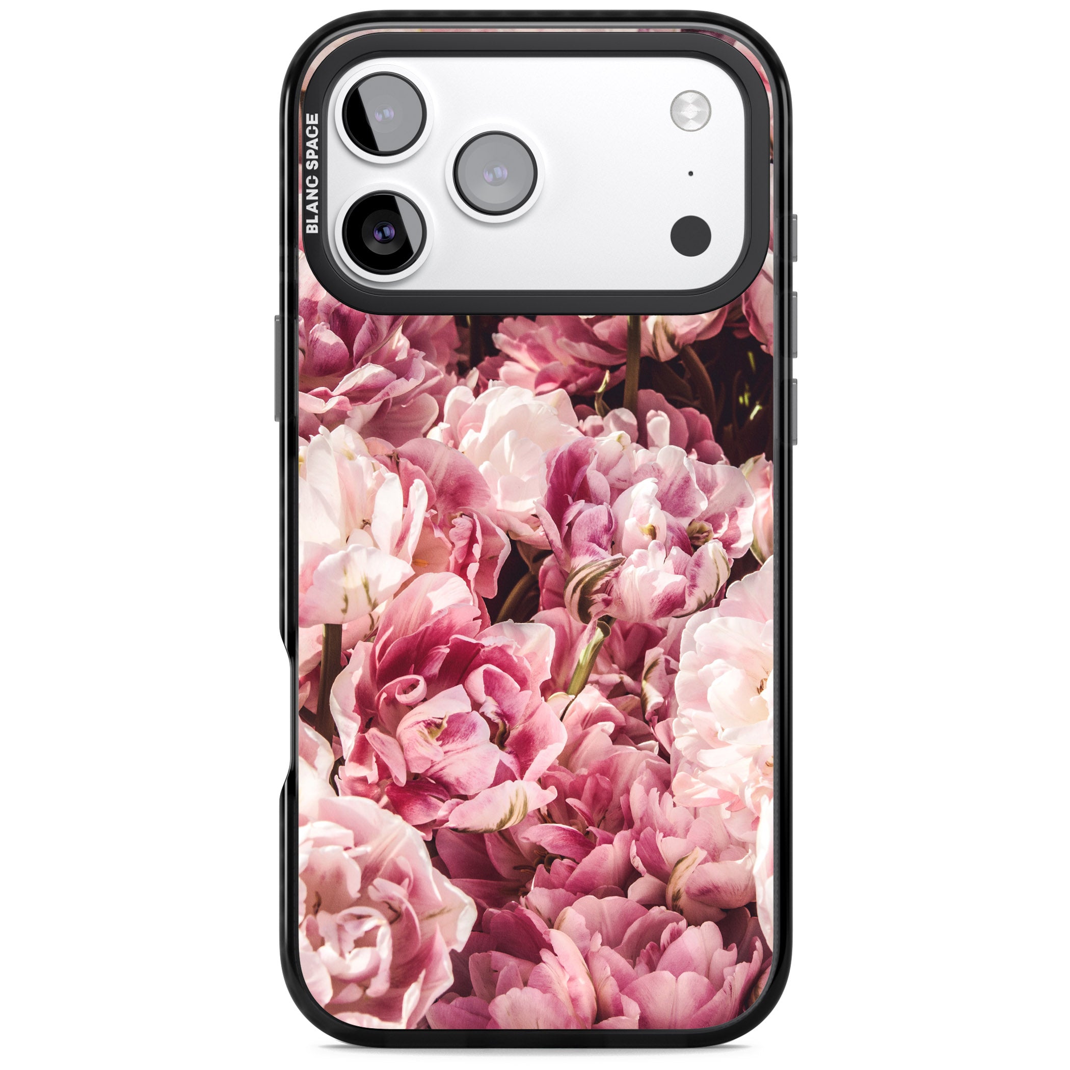 Petal Blush iPhone 17 Pro Impact Pro Black Phone Case