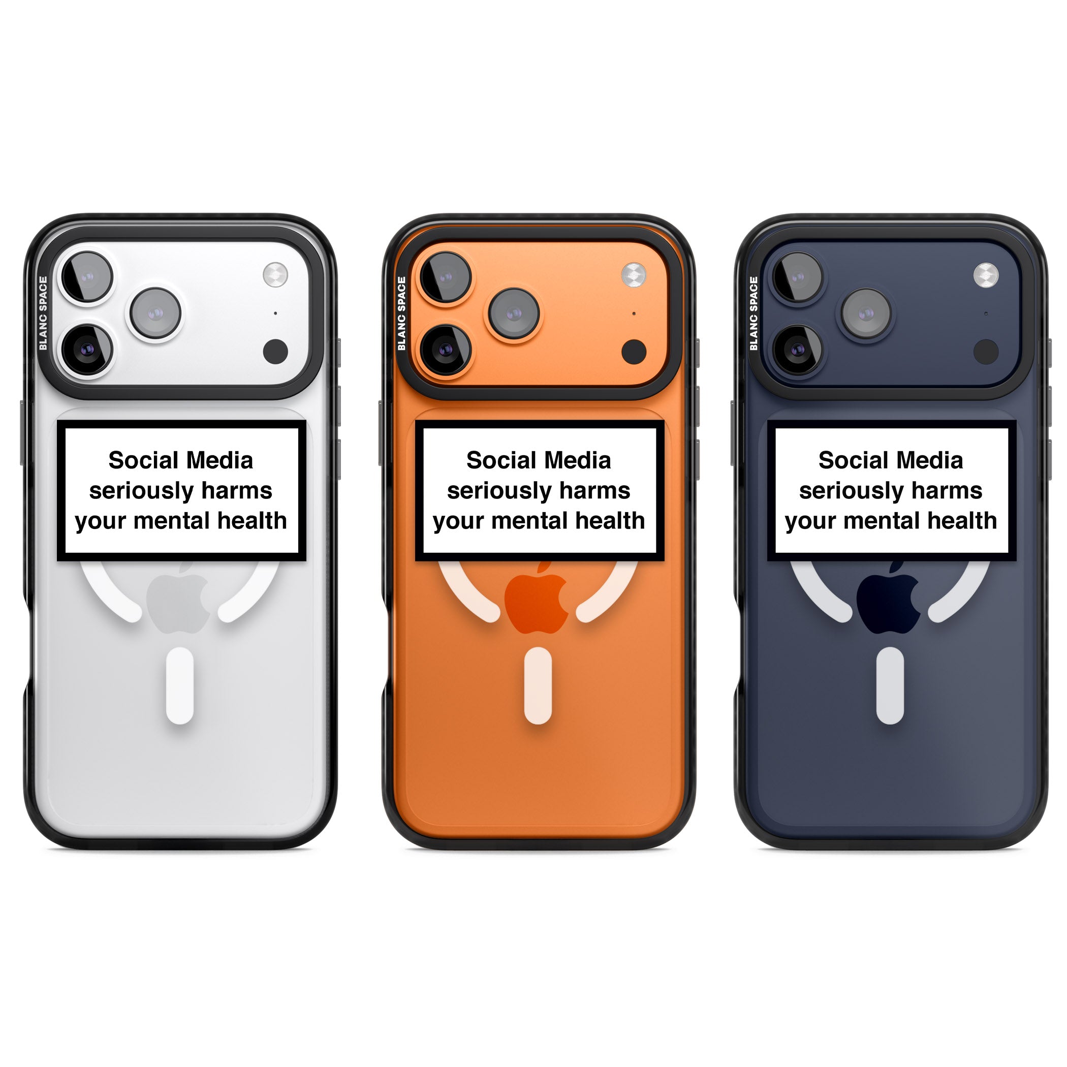 Social Media Quote iPhone 17 Pro Impact Pro Black Phone Case APT Impact Protection