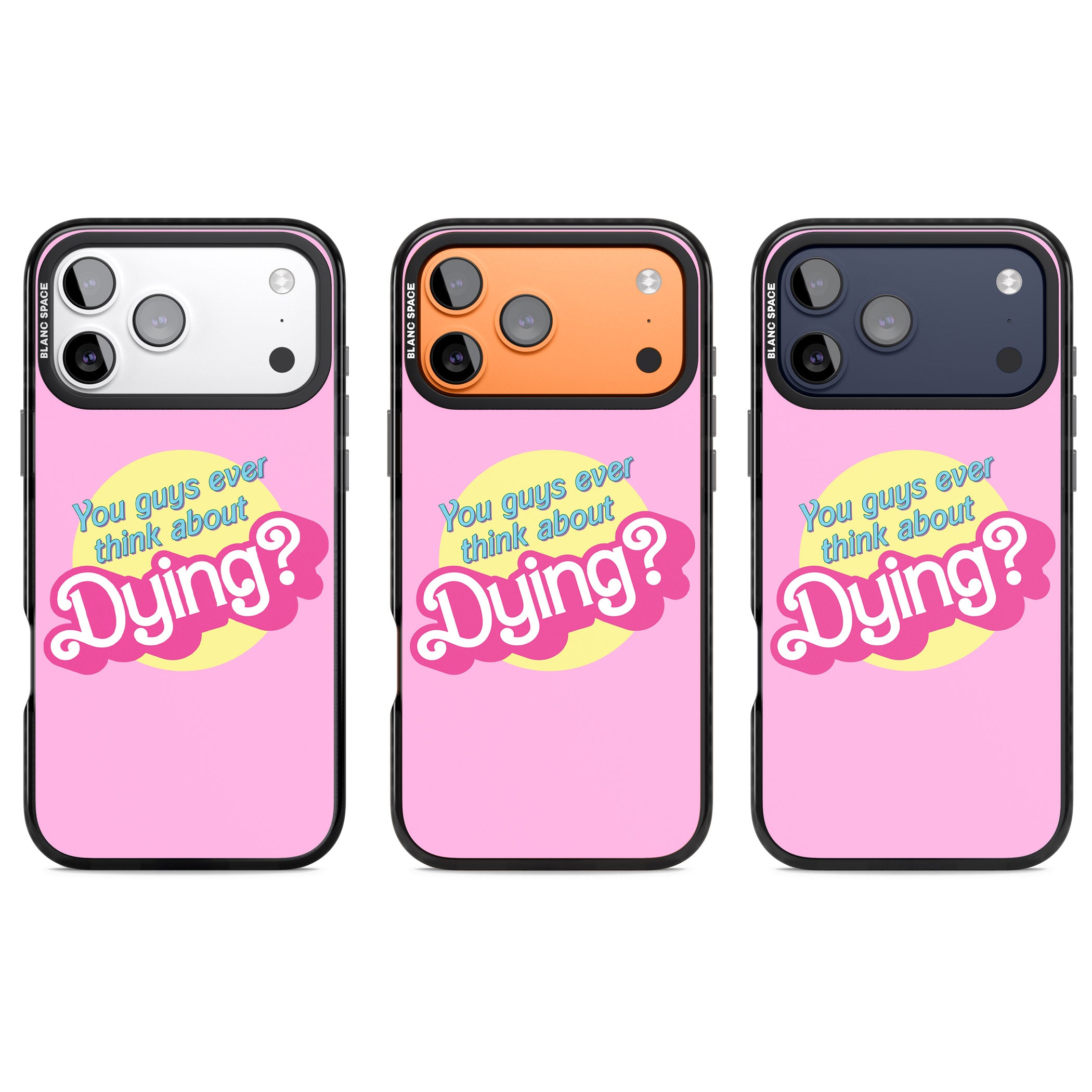 Ever Think About Dying? iPhone 17 Pro Impact Pro Black Phone Case APT Impact Protection