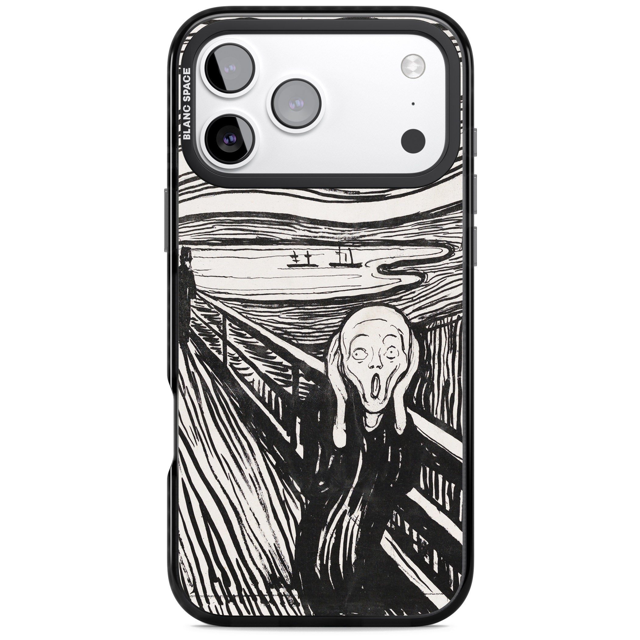 The Scream iPhone 17 Pro Impact Pro Black Phone Case