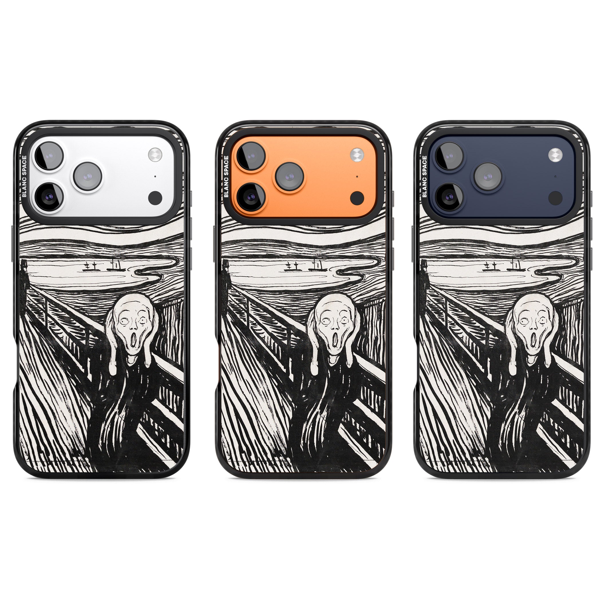 The Scream iPhone 17 Pro Impact Pro Black Phone Case APT Impact Protection