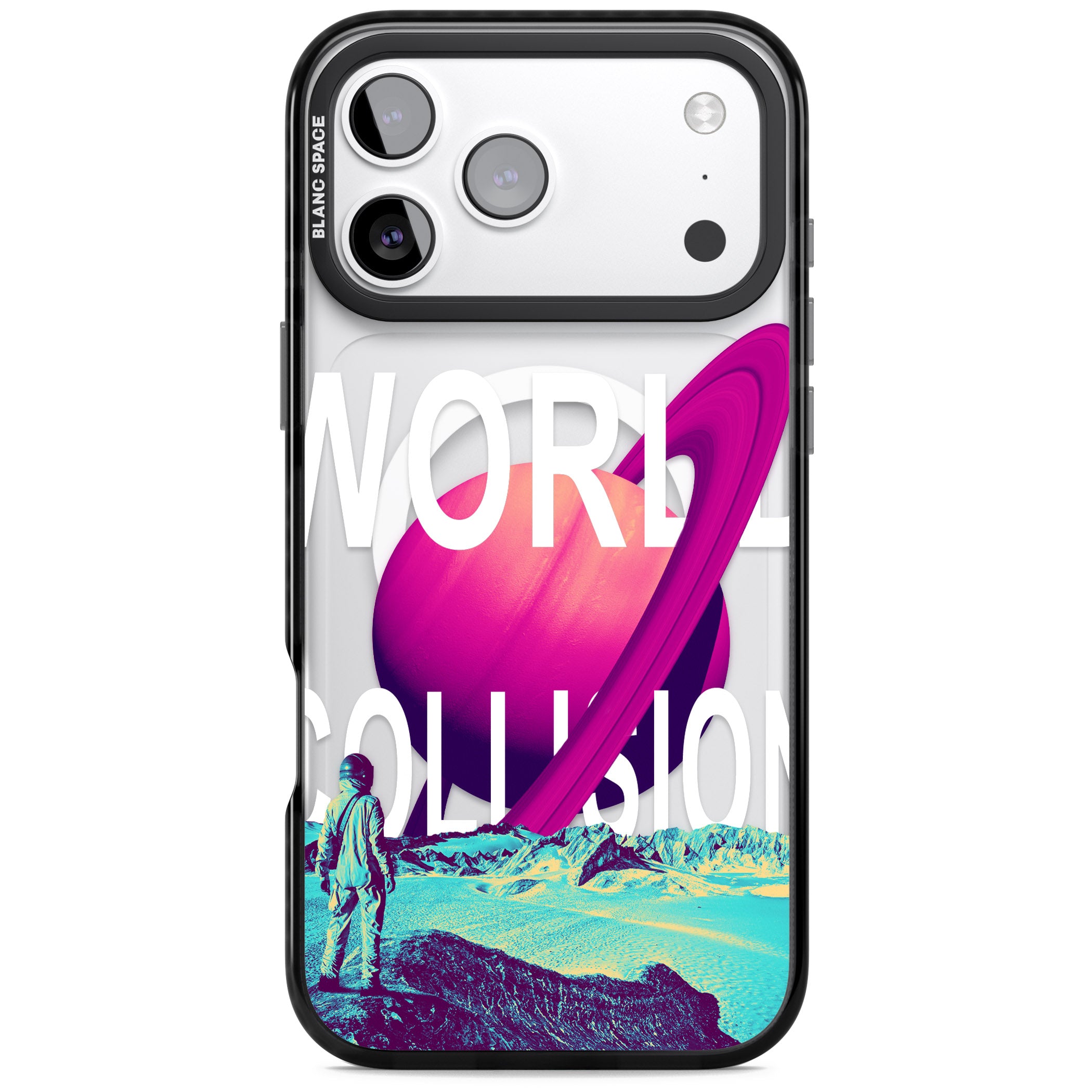 World Collision iPhone 17 Pro Impact Pro Black Phone Case