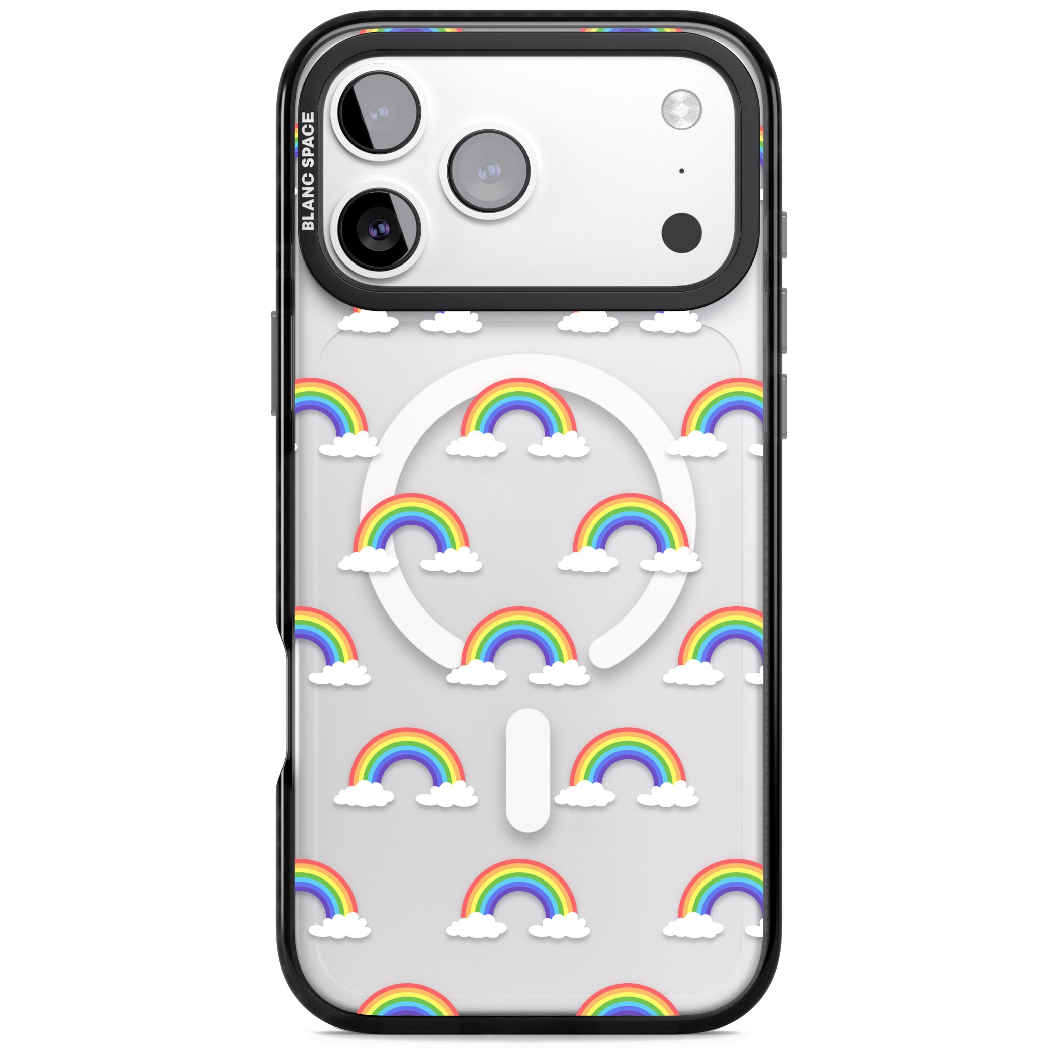Rainbow Dream iPhone 17 Pro Impact Pro Black Phone Case