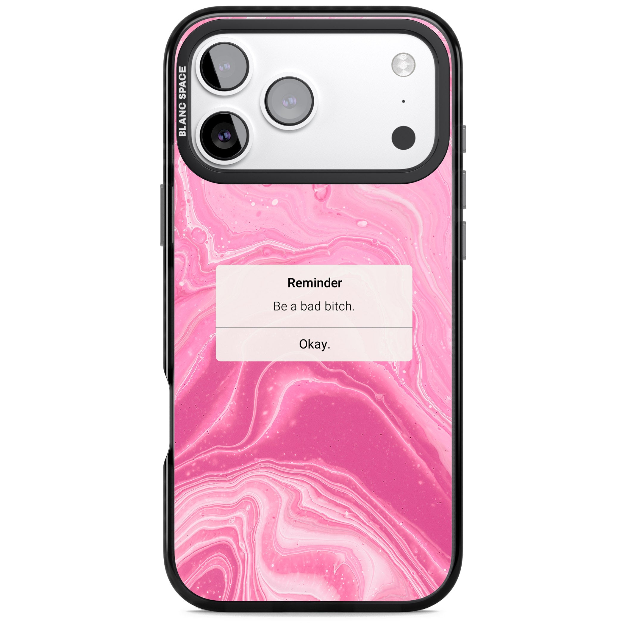 Bad Bitch Reminder iPhone 17 Pro Impact Pro Black Phone Case