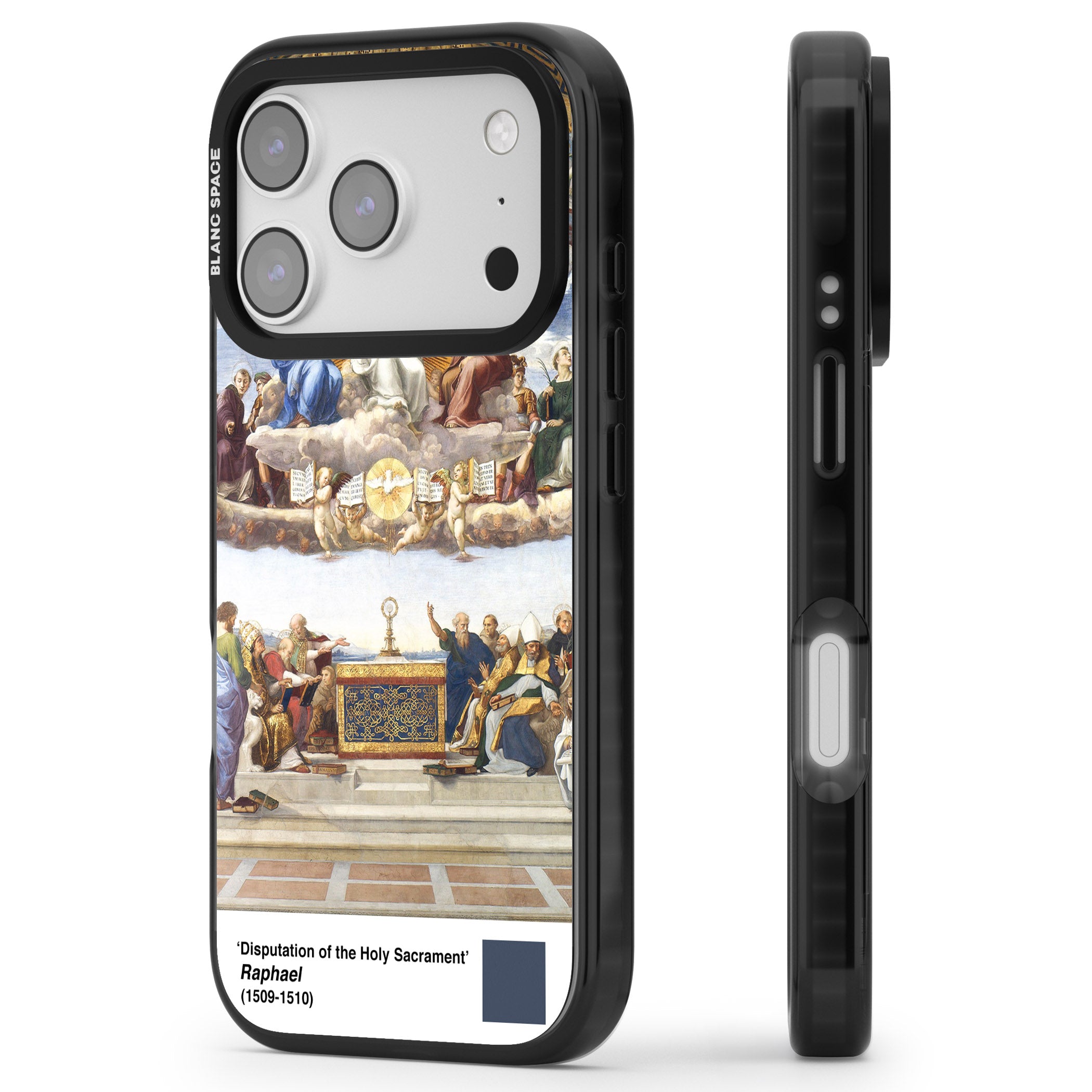 Disputation Of The Holy Sacrament iPhone 17 Pro Impact Pro Black Phone Case Side Profile