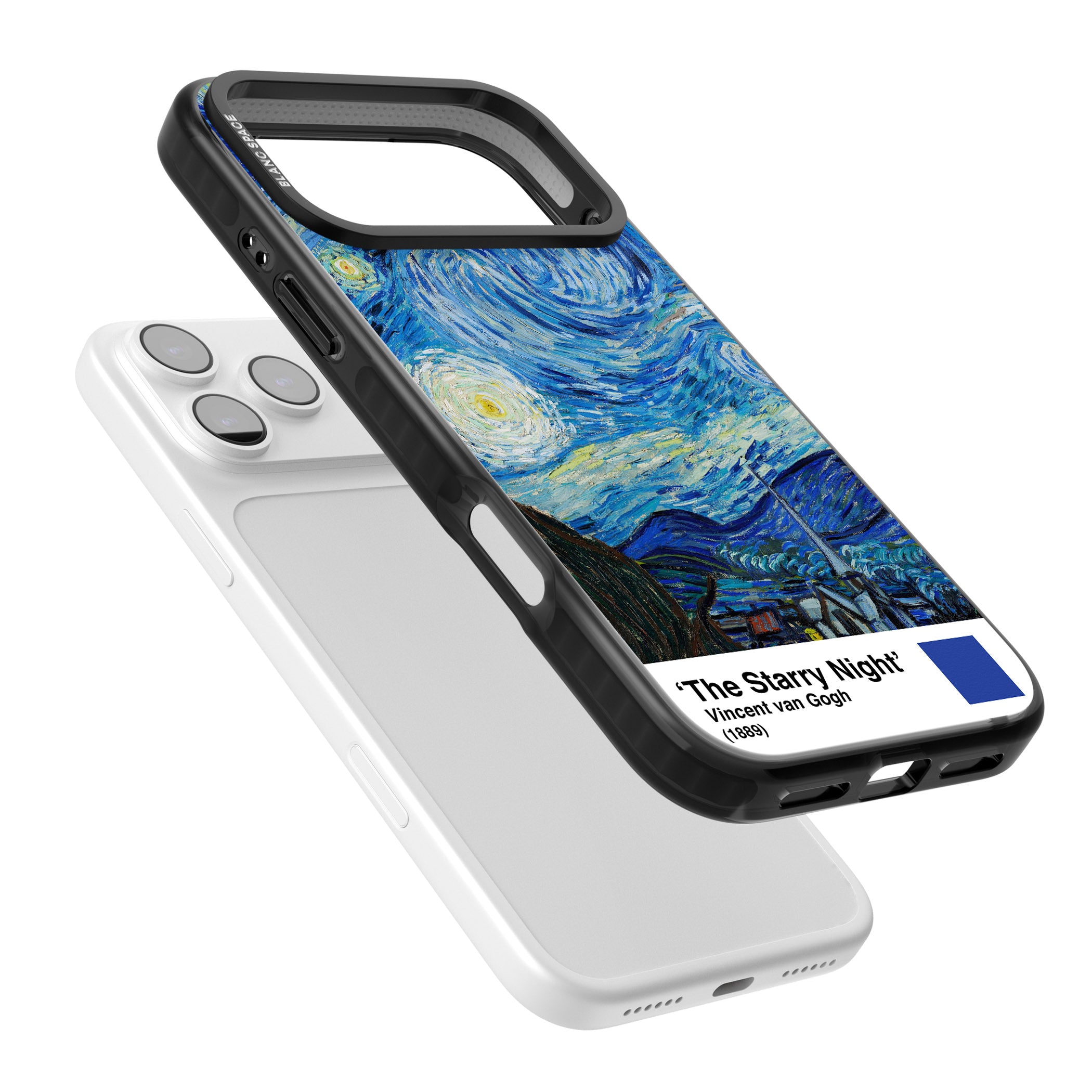 The Starry Night iPhone 17 Pro Impact Pro Black Phone Case Colours