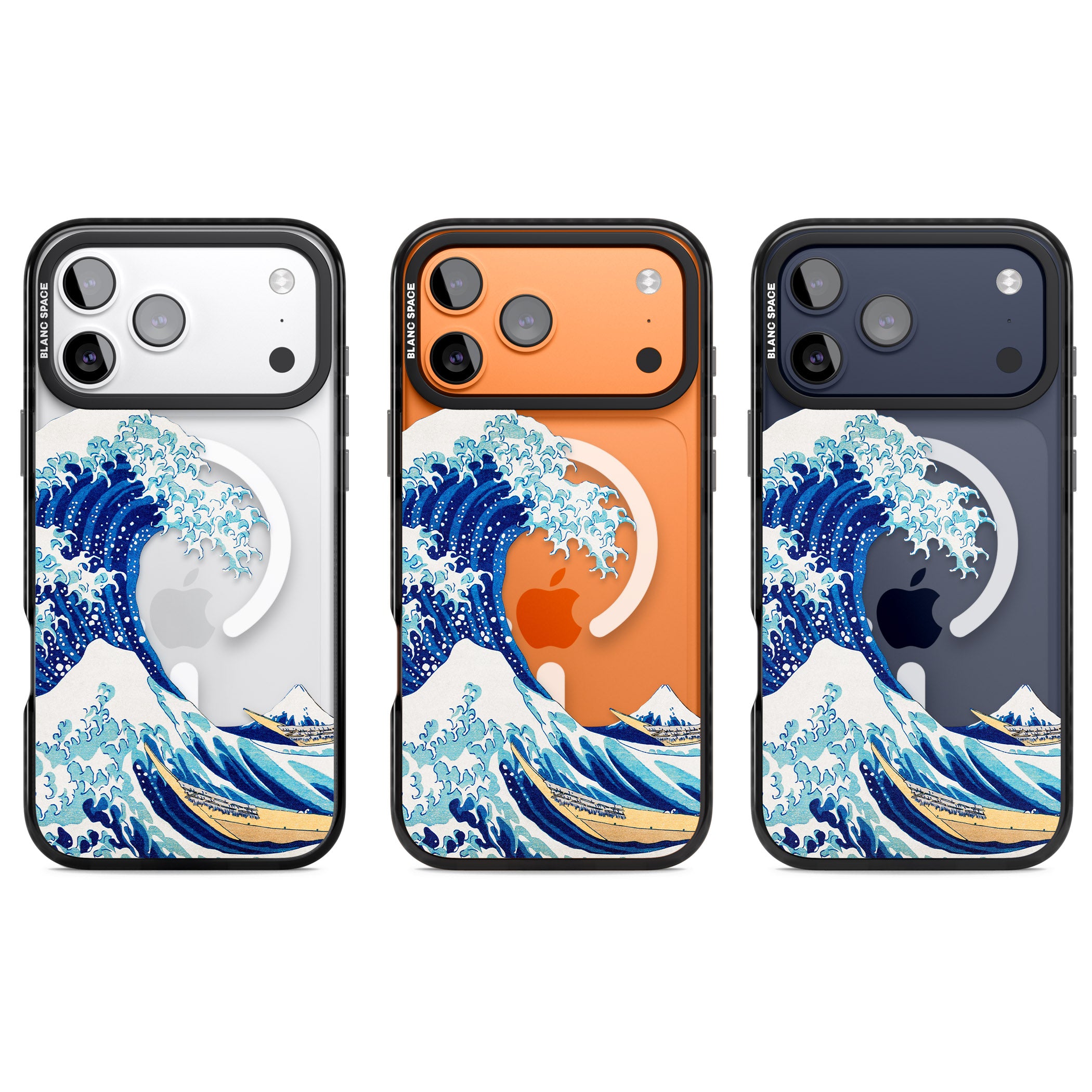 The Great Wave Of Kanagawa iPhone 17 Pro Impact Pro Black Phone Case APT Impact Protection