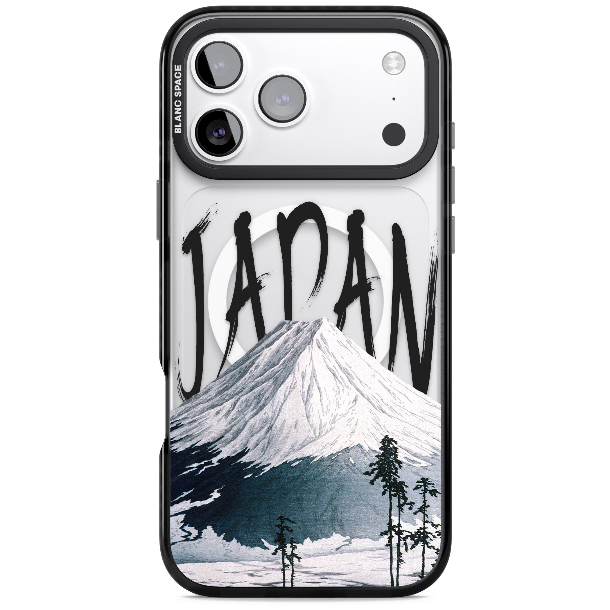 Mount Fuji Cutout iPhone 17 Pro Impact Pro Black Phone Case