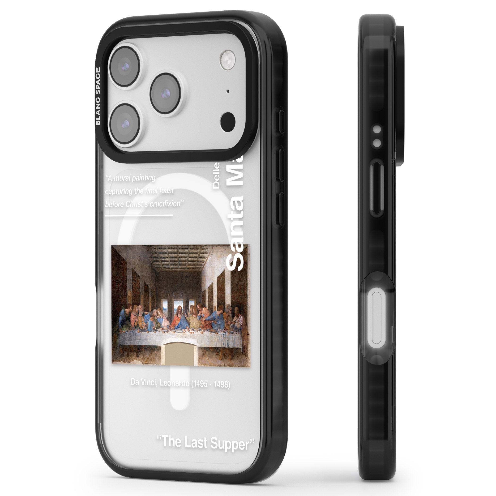 The Last Supper iPhone 17 Pro Impact Pro Black Phone Case Side Profile