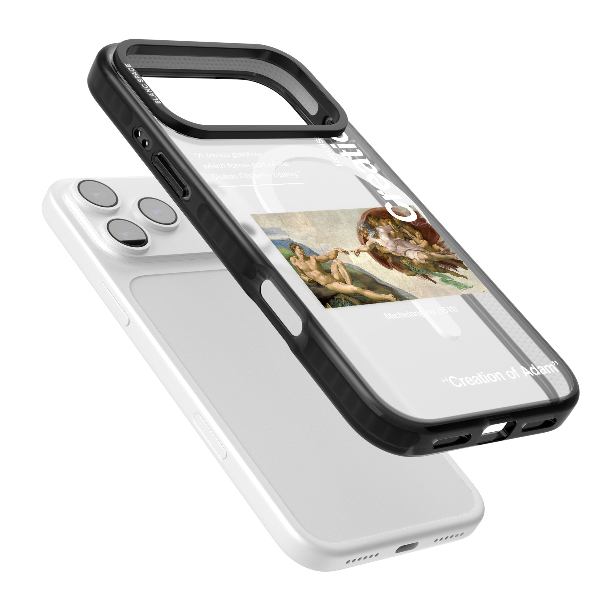 Creation Of Adam Michelangelo iPhone 17 Pro Impact Pro Black Phone Case Colours