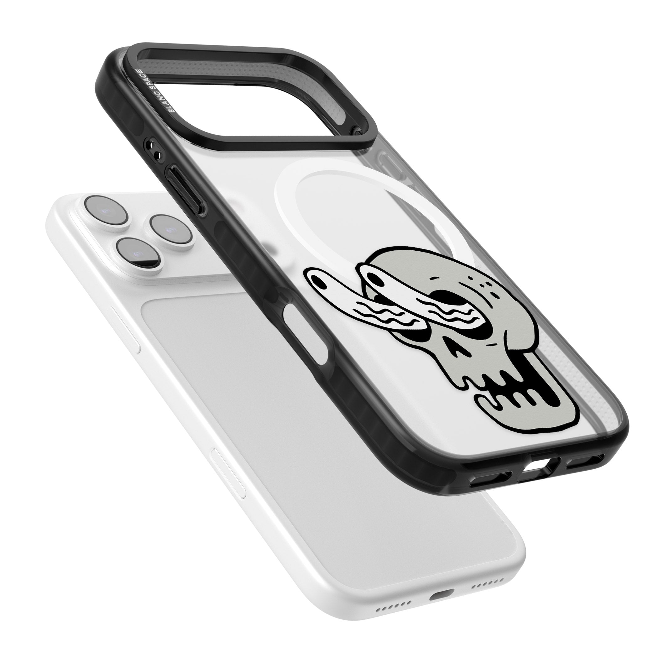 Skull Eyes iPhone 17 Pro Impact Pro Black Phone Case Colours