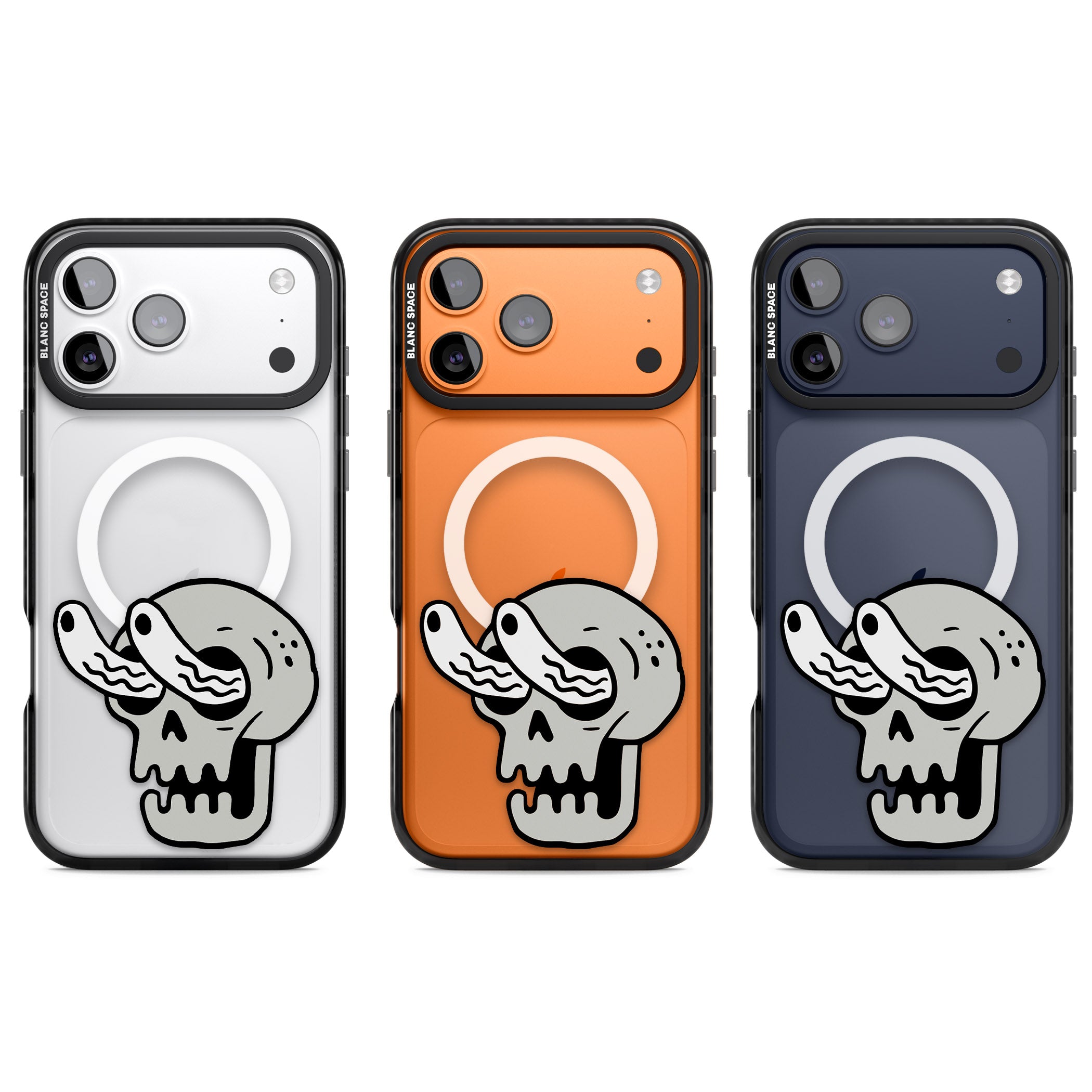 Skull Eyes iPhone 17 Pro Impact Pro Black Phone Case APT Impact Protection