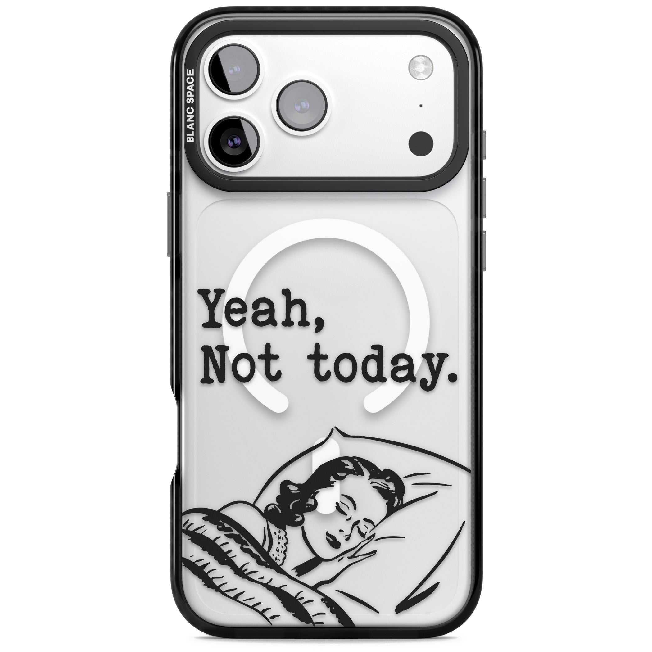 Yeah, Not Today iPhone 17 Pro Impact Pro Black Phone Case