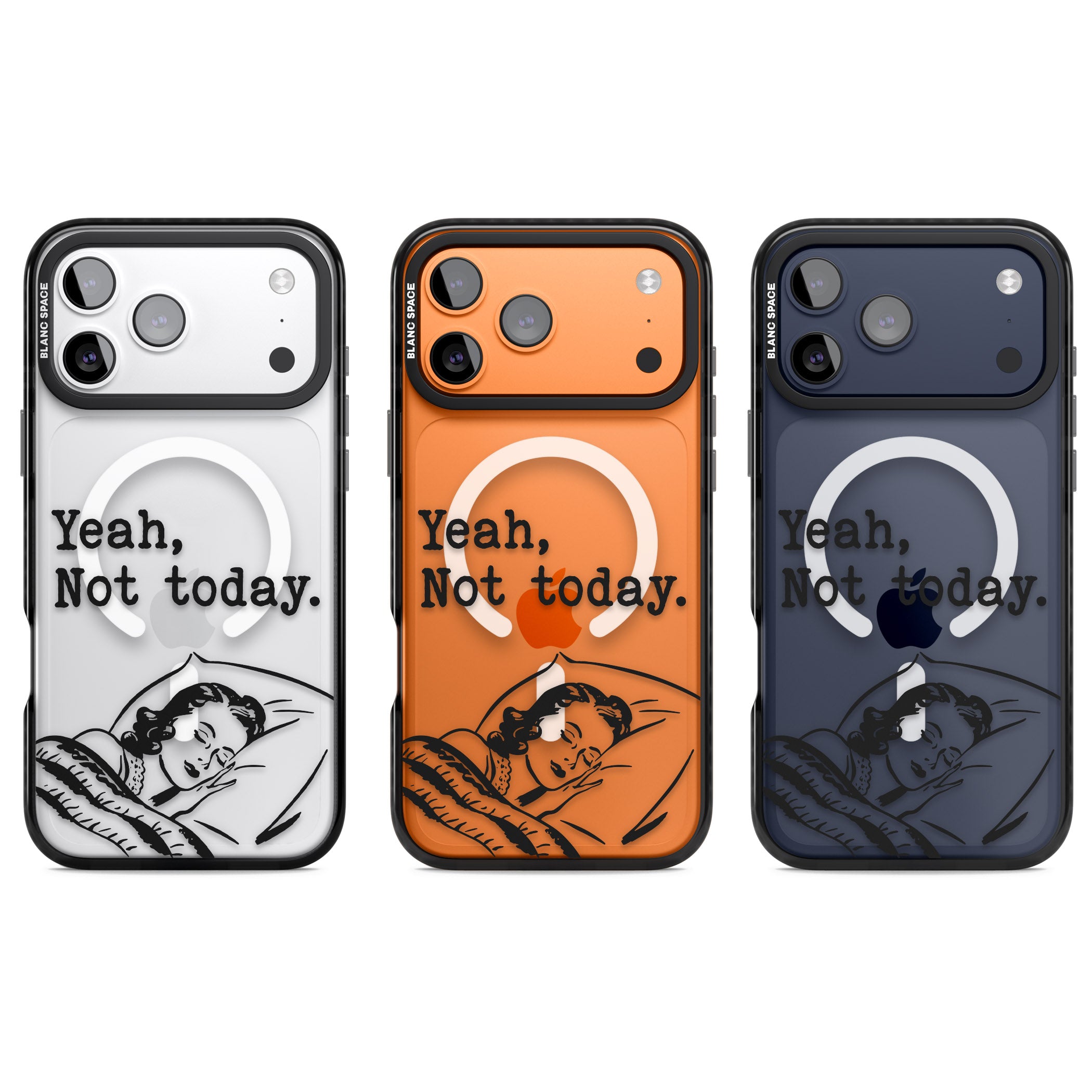 Yeah, Not Today iPhone 17 Pro Impact Pro Black Phone Case APT Impact Protection