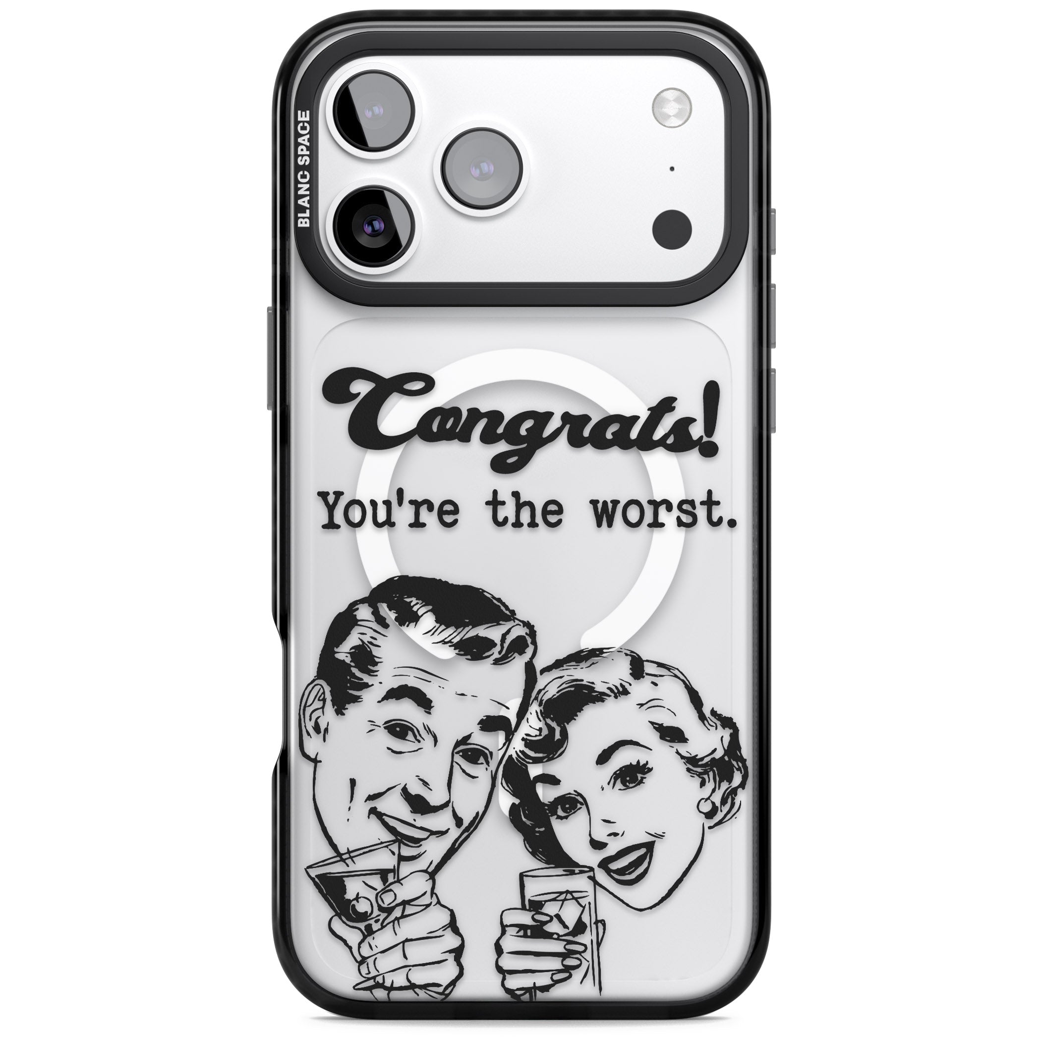 Congrats Youre The Worst iPhone 17 Pro Impact Pro Black Phone Case