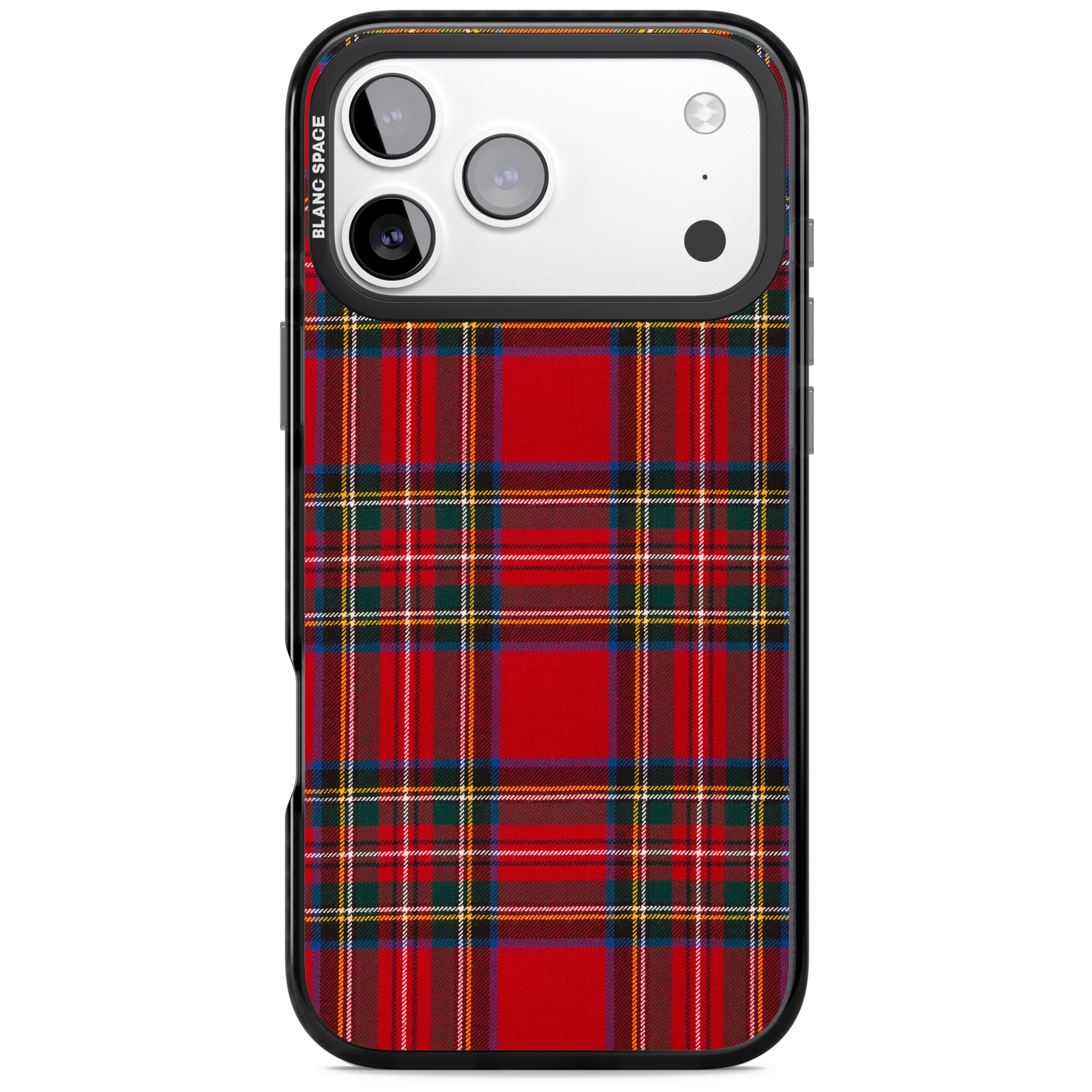 Royal Stewart Tartan iPhone 17 Pro Impact Pro Black Phone Case