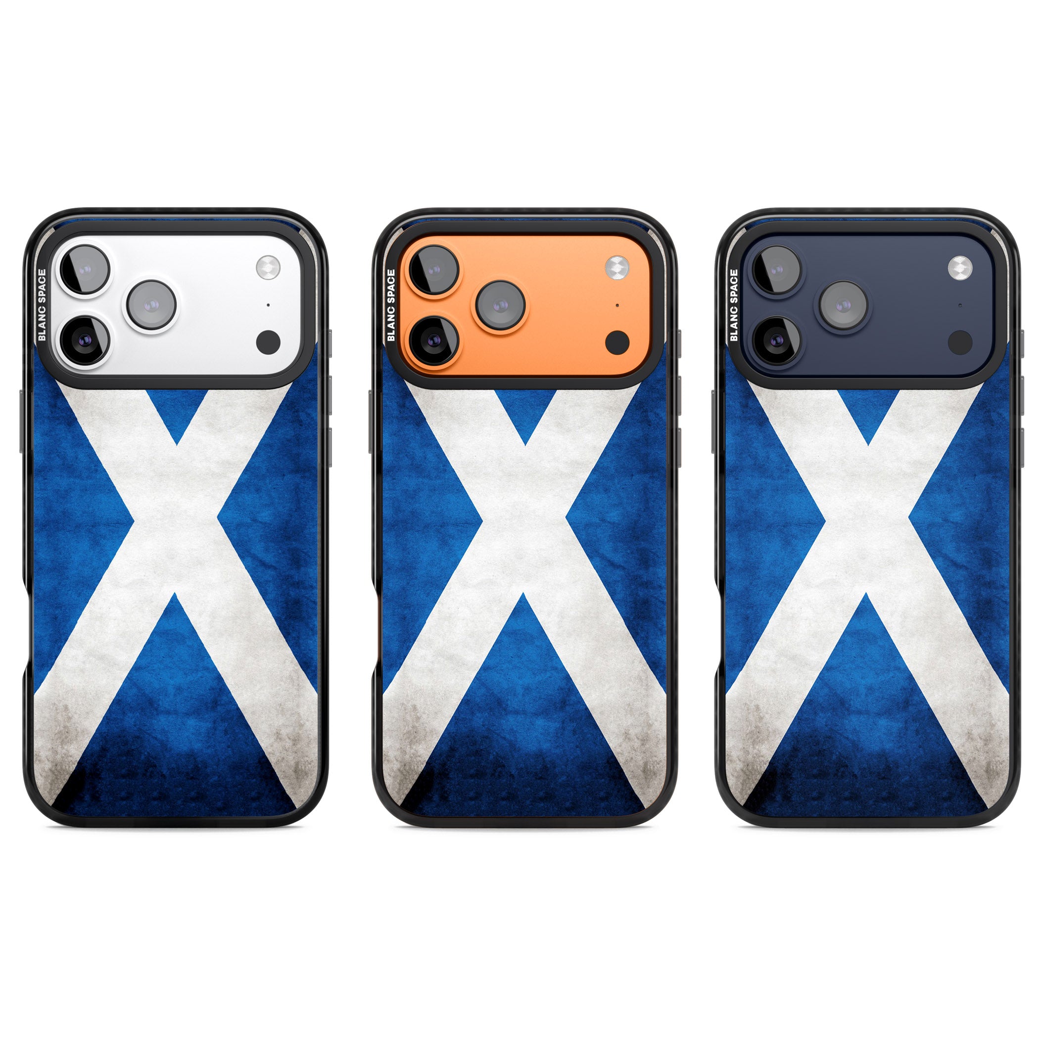 Scotland Saltire Flag iPhone 17 Pro Impact Pro Black Phone Case APT Impact Protection