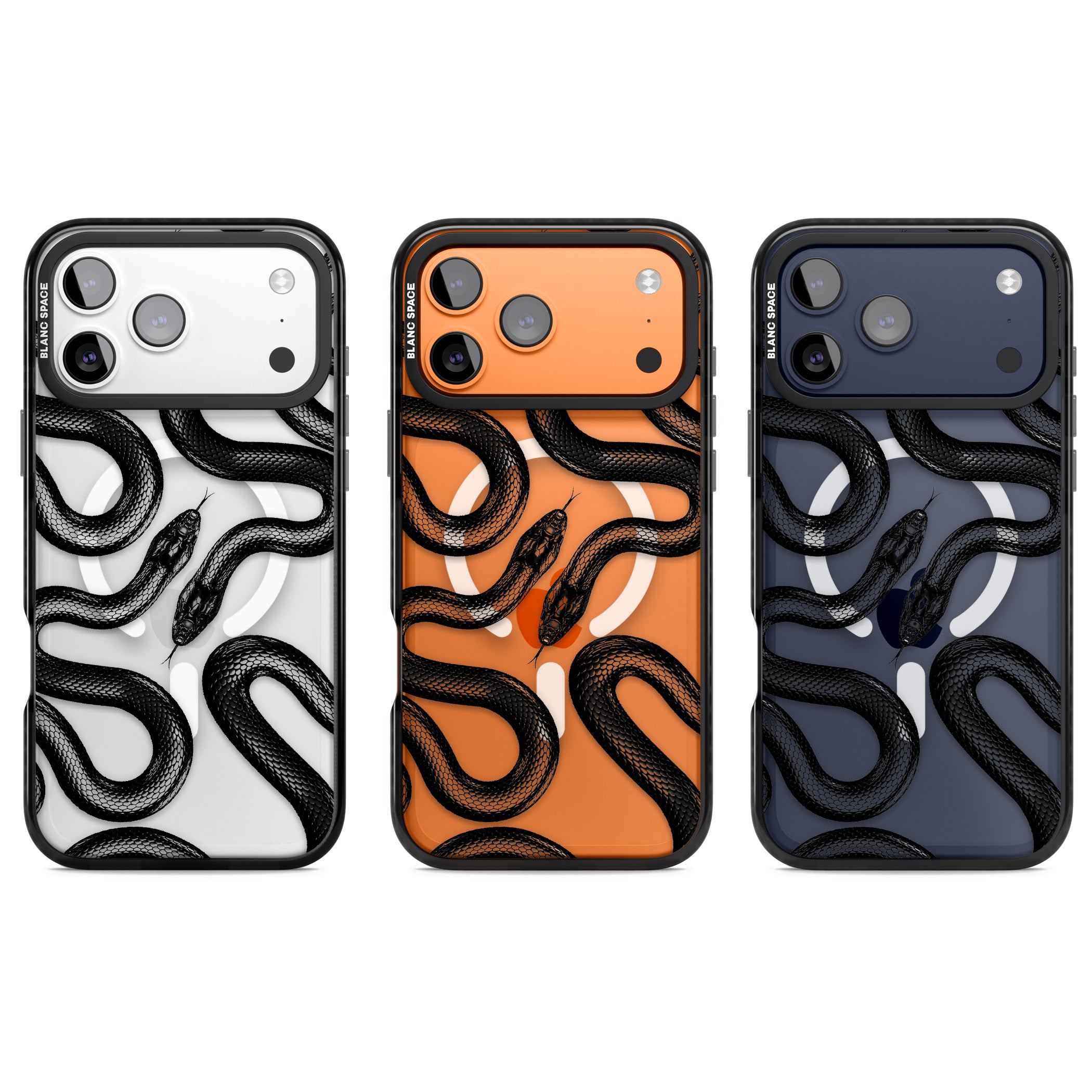 Black Kingsnake iPhone 17 Pro Impact Pro Black Phone Case APT Impact Protection