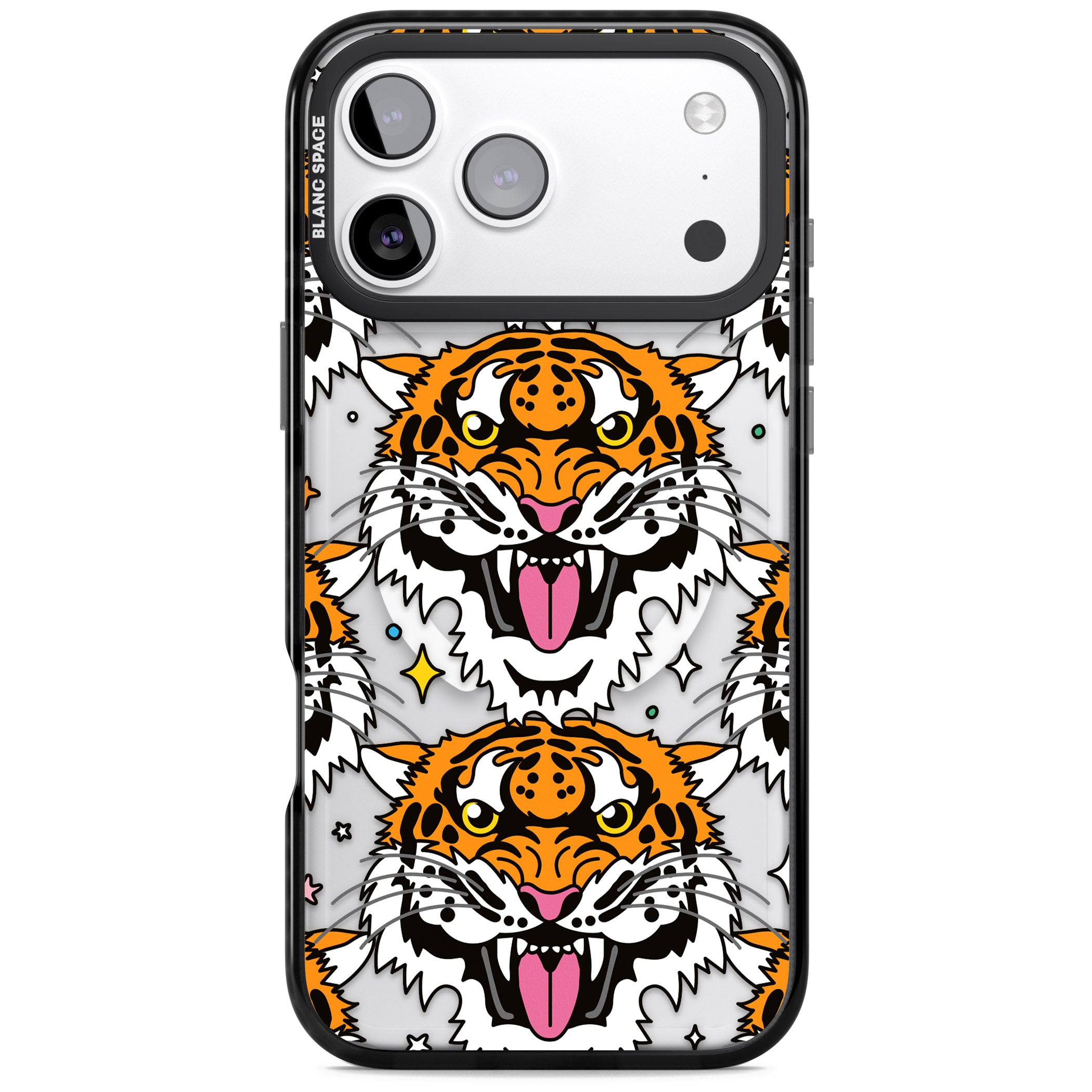 Fierce Jungle Tigers iPhone 17 Pro Impact Pro Black Phone Case