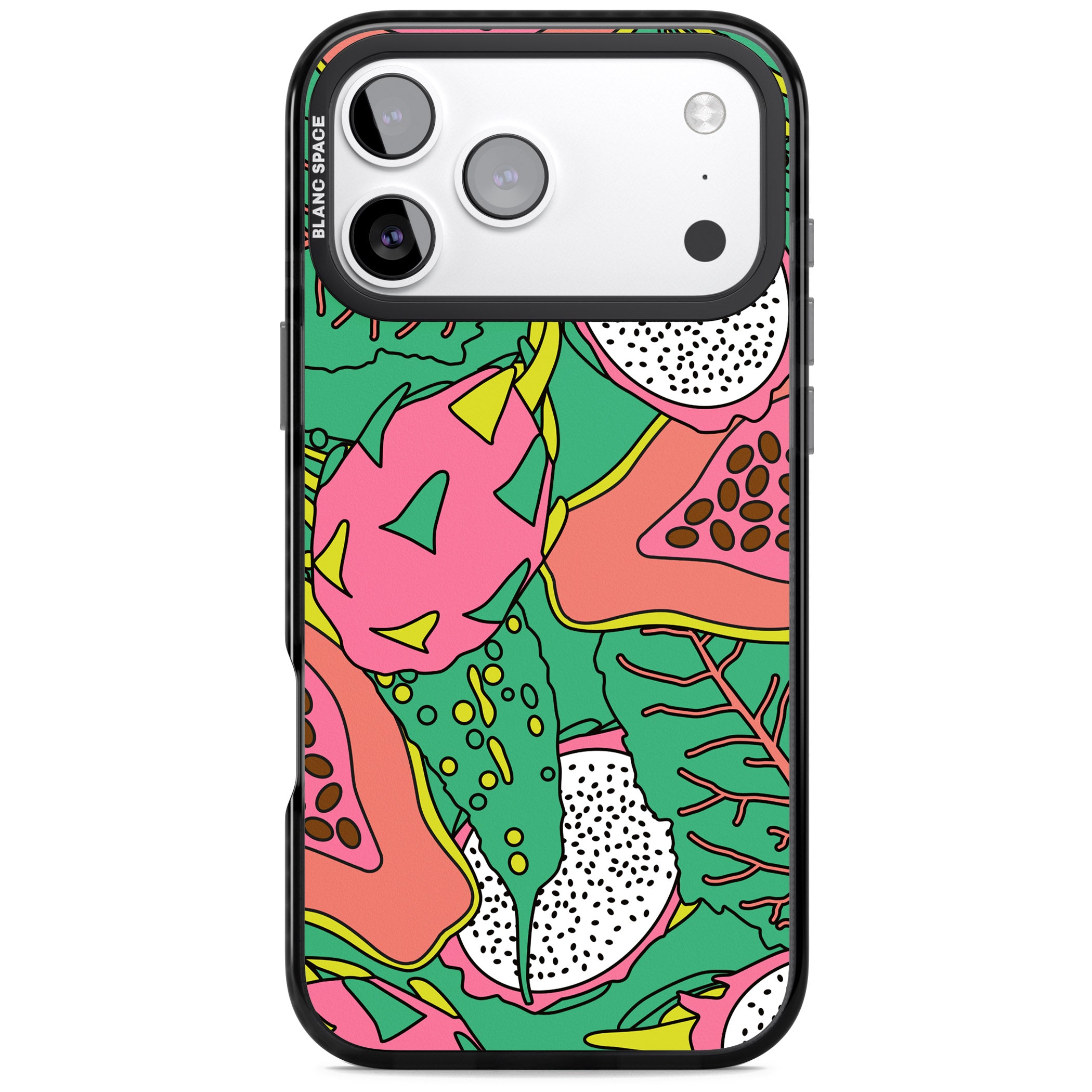 Psychedelic Salad iPhone 17 Pro Impact Pro Black Phone Case