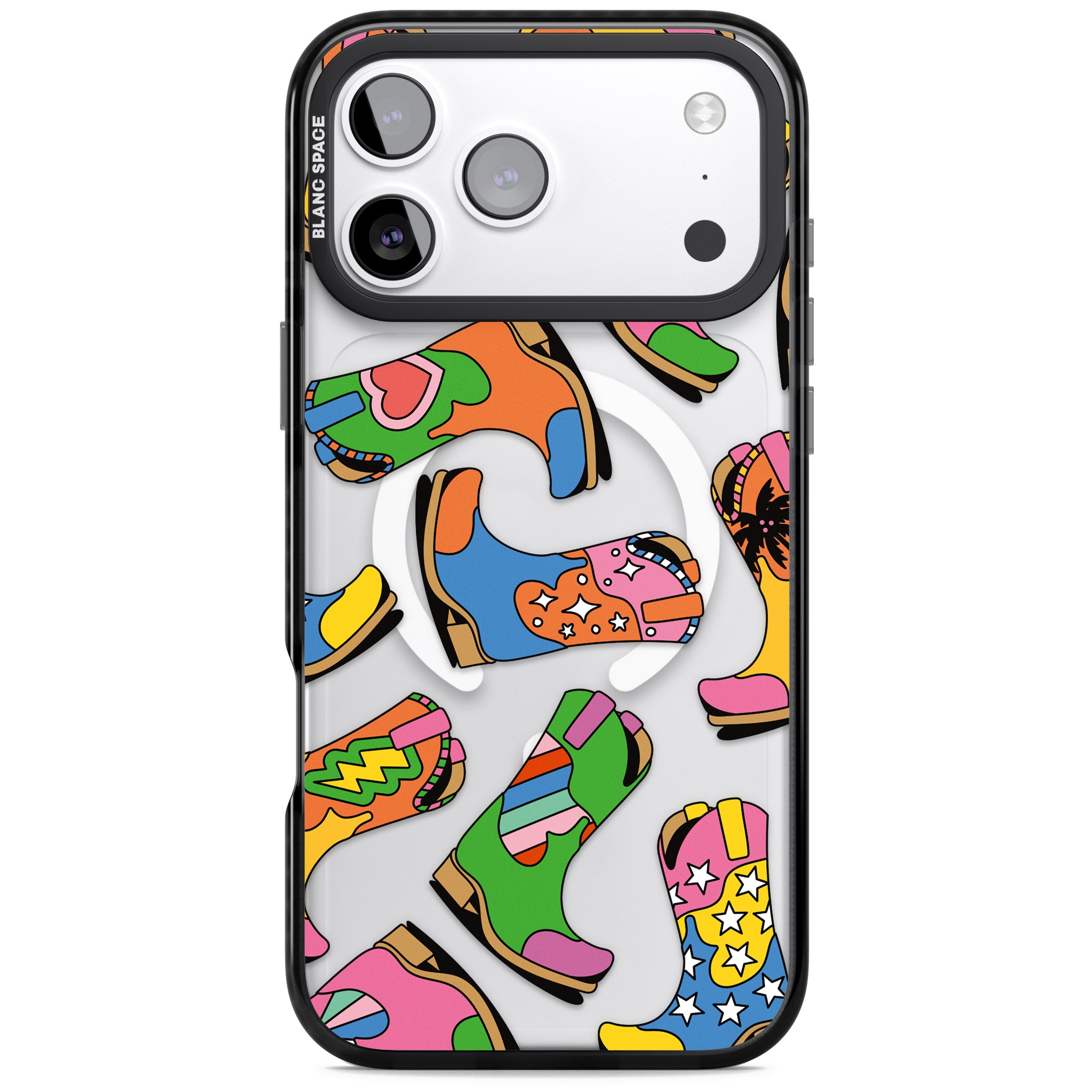 Starburst Boots iPhone 17 Pro Impact Pro Black Phone Case
