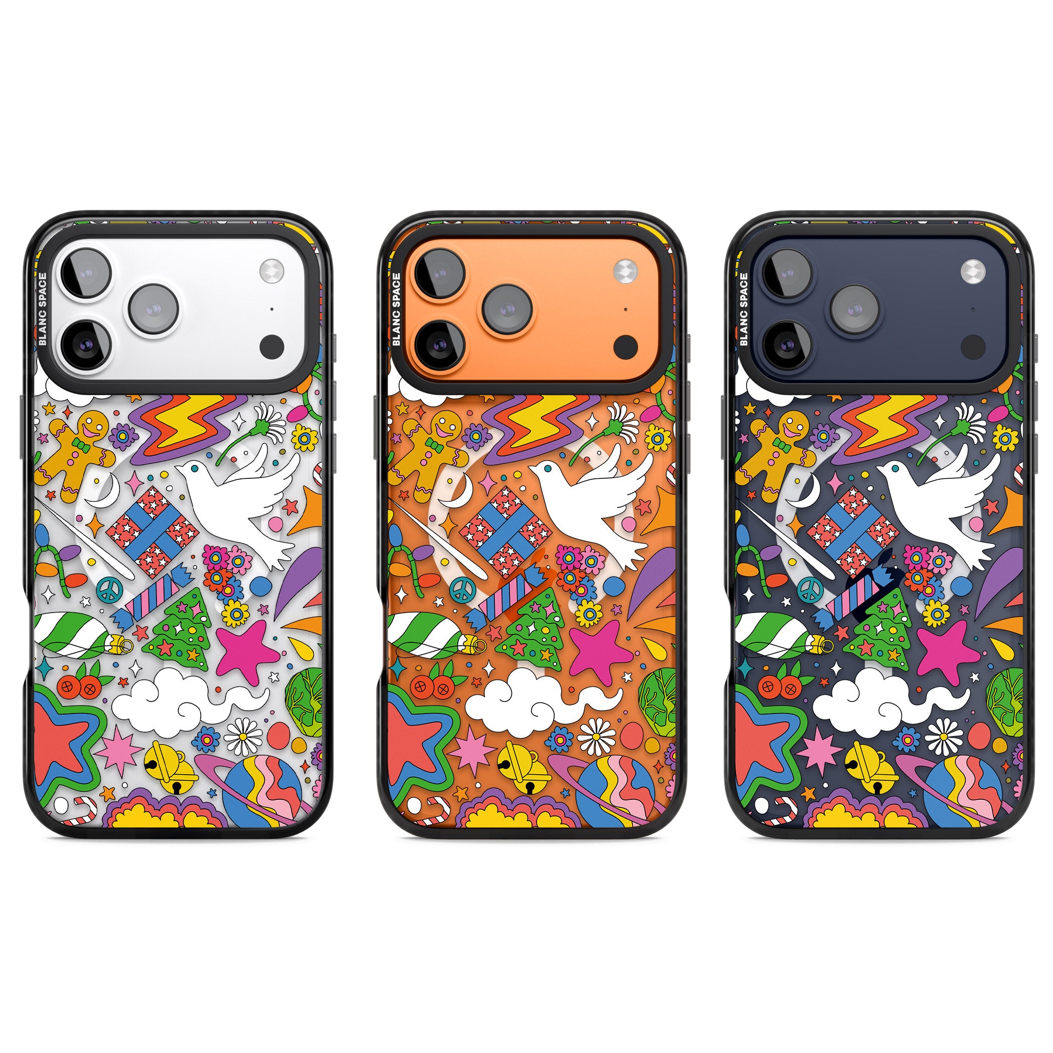 Whimsical Wonderland iPhone 17 Pro Impact Pro Black Phone Case APT Impact Protection