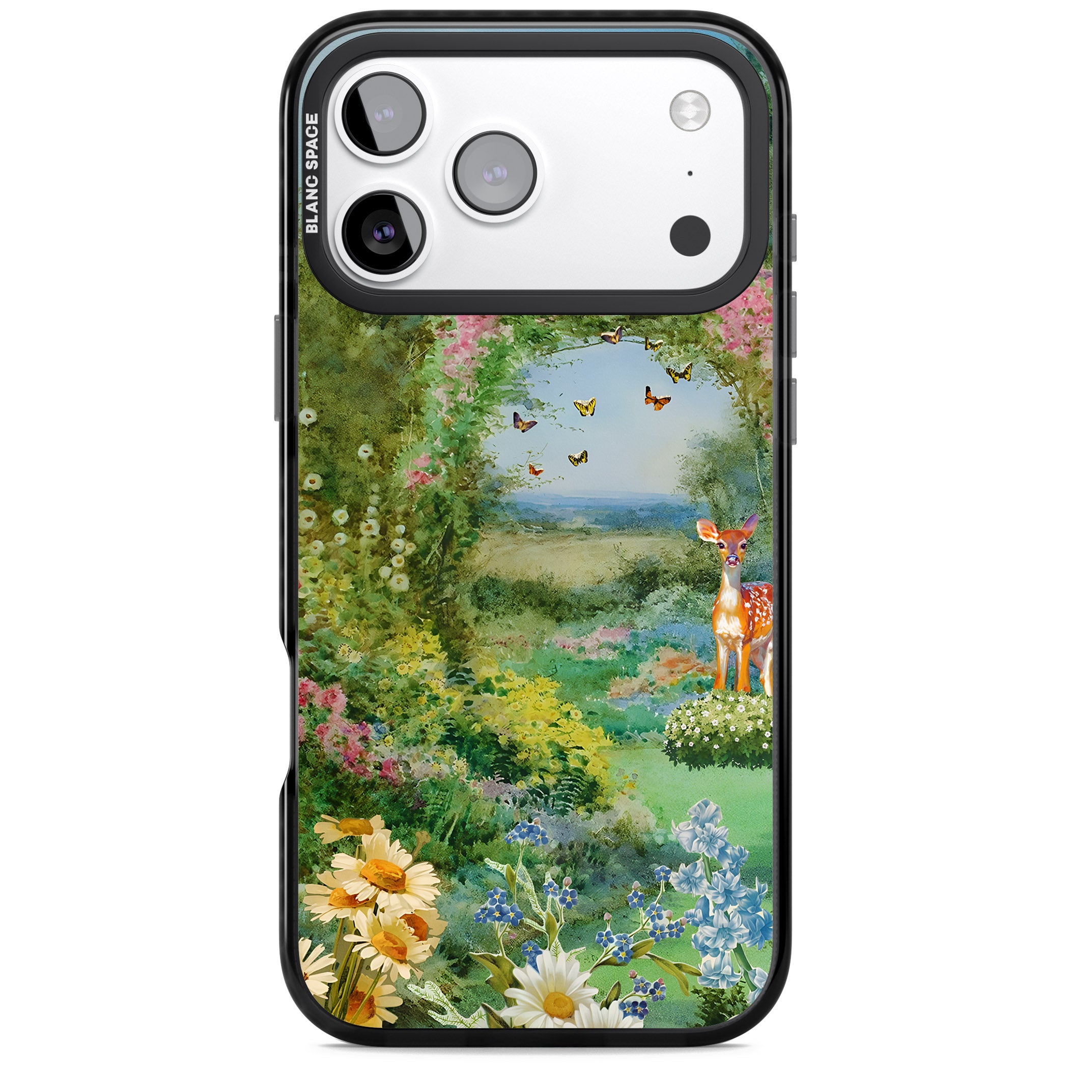 Flourishing Meadow iPhone 17 Pro Impact Pro Black Phone Case