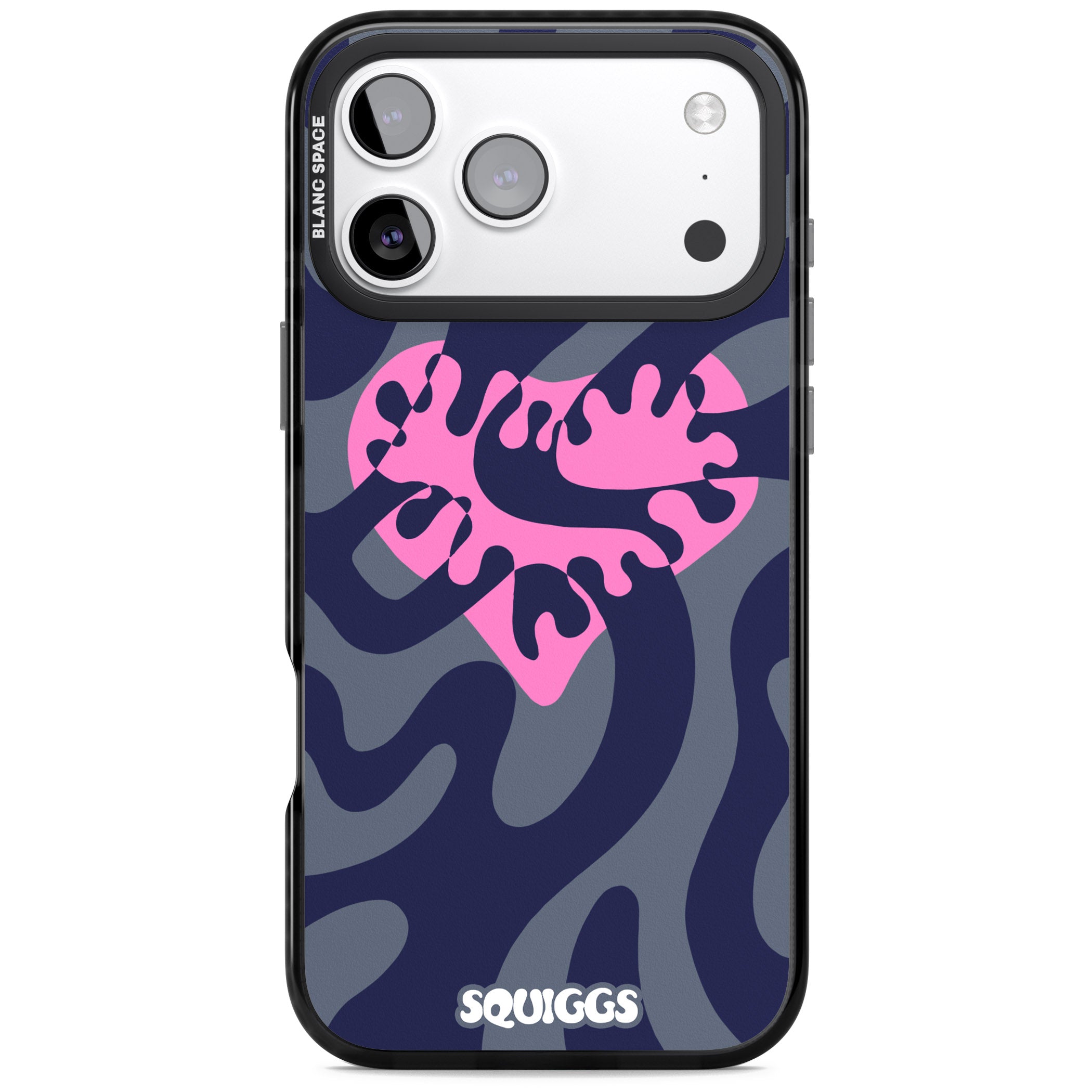 Abstract Heart iPhone 17 Pro Impact Pro Black Phone Case