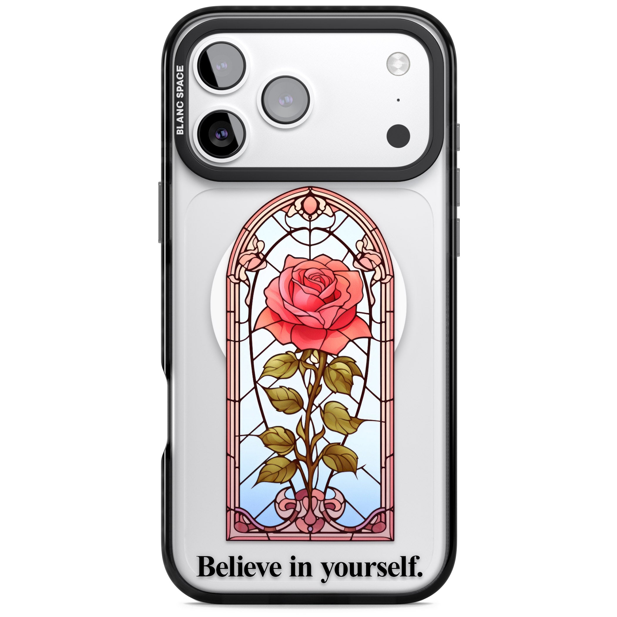 Believe In Yourself iPhone 17 Pro Impact Pro Black Phone Case
