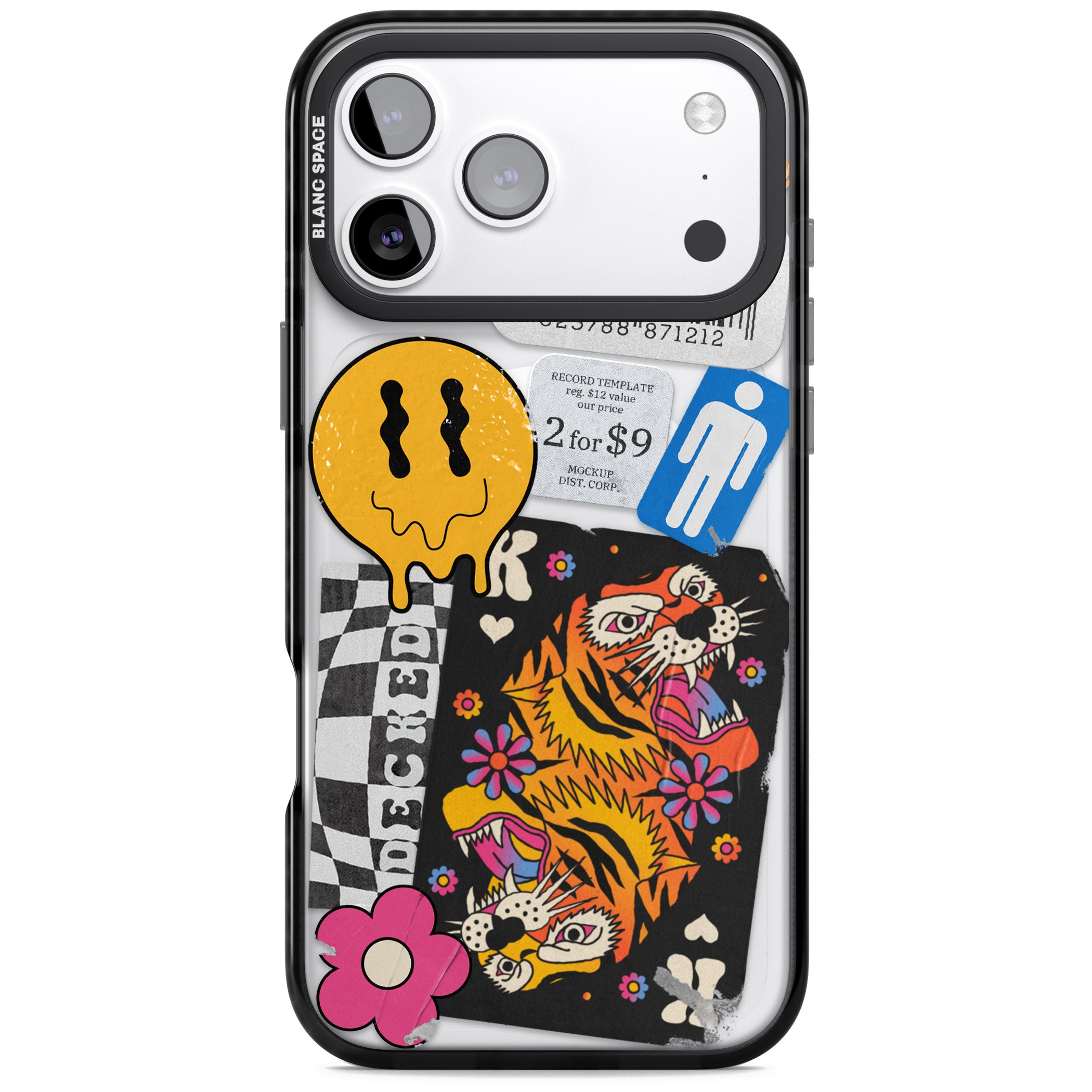 Electric Vibes iPhone 17 Pro Impact Pro Black Phone Case