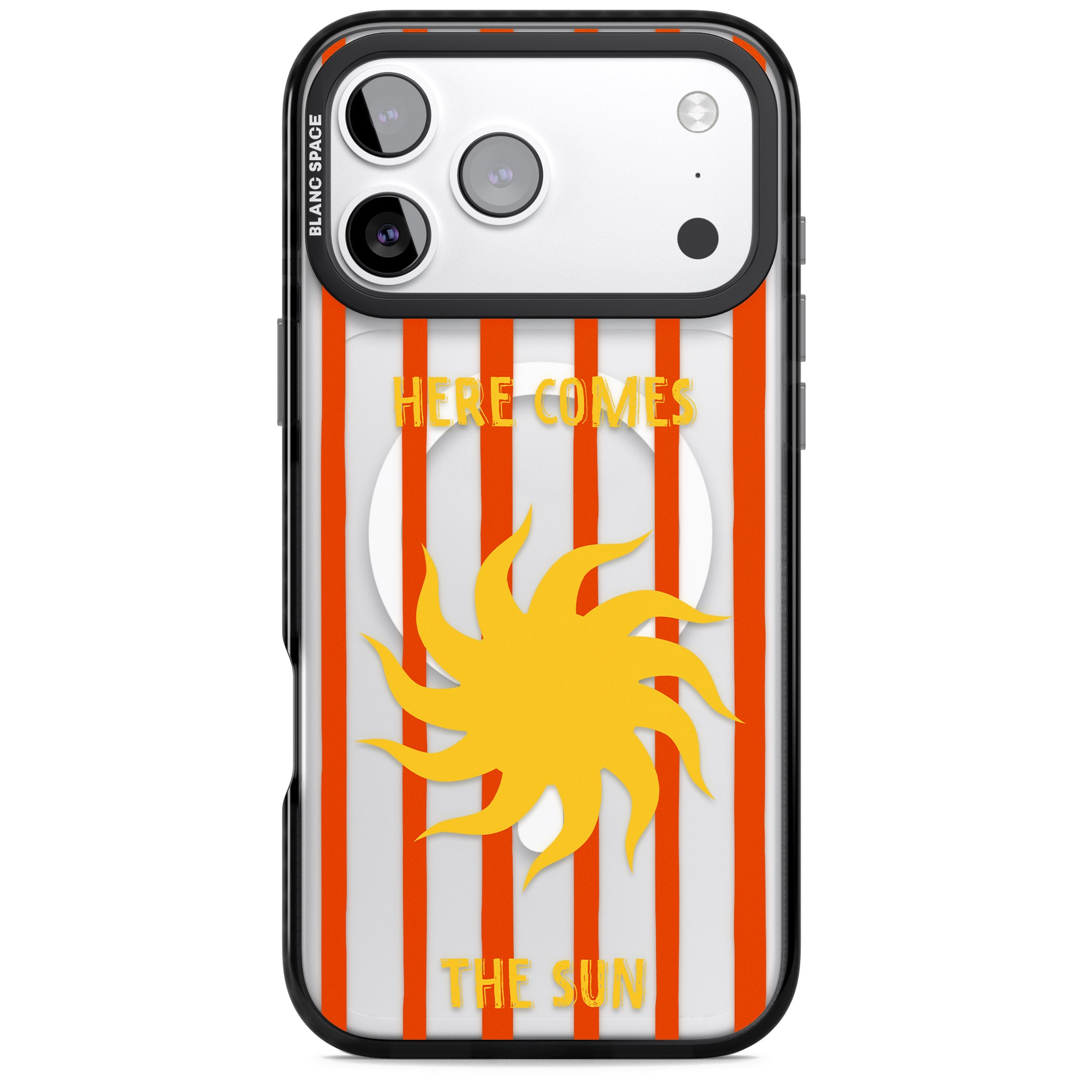 Here Comes The Sun iPhone 17 Pro Impact Pro Black Phone Case