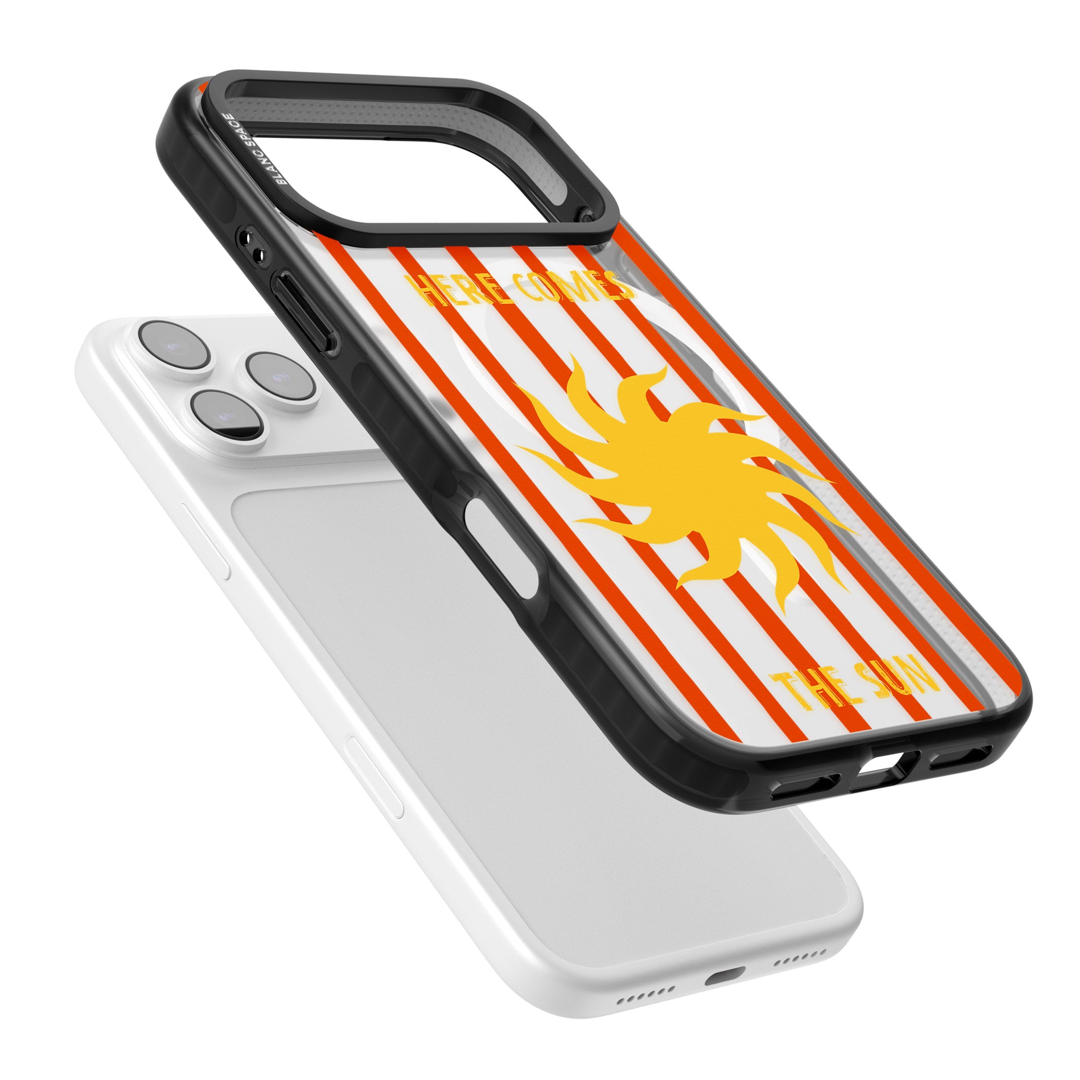 Here Comes The Sun iPhone 17 Pro Impact Pro Black Phone Case Colours