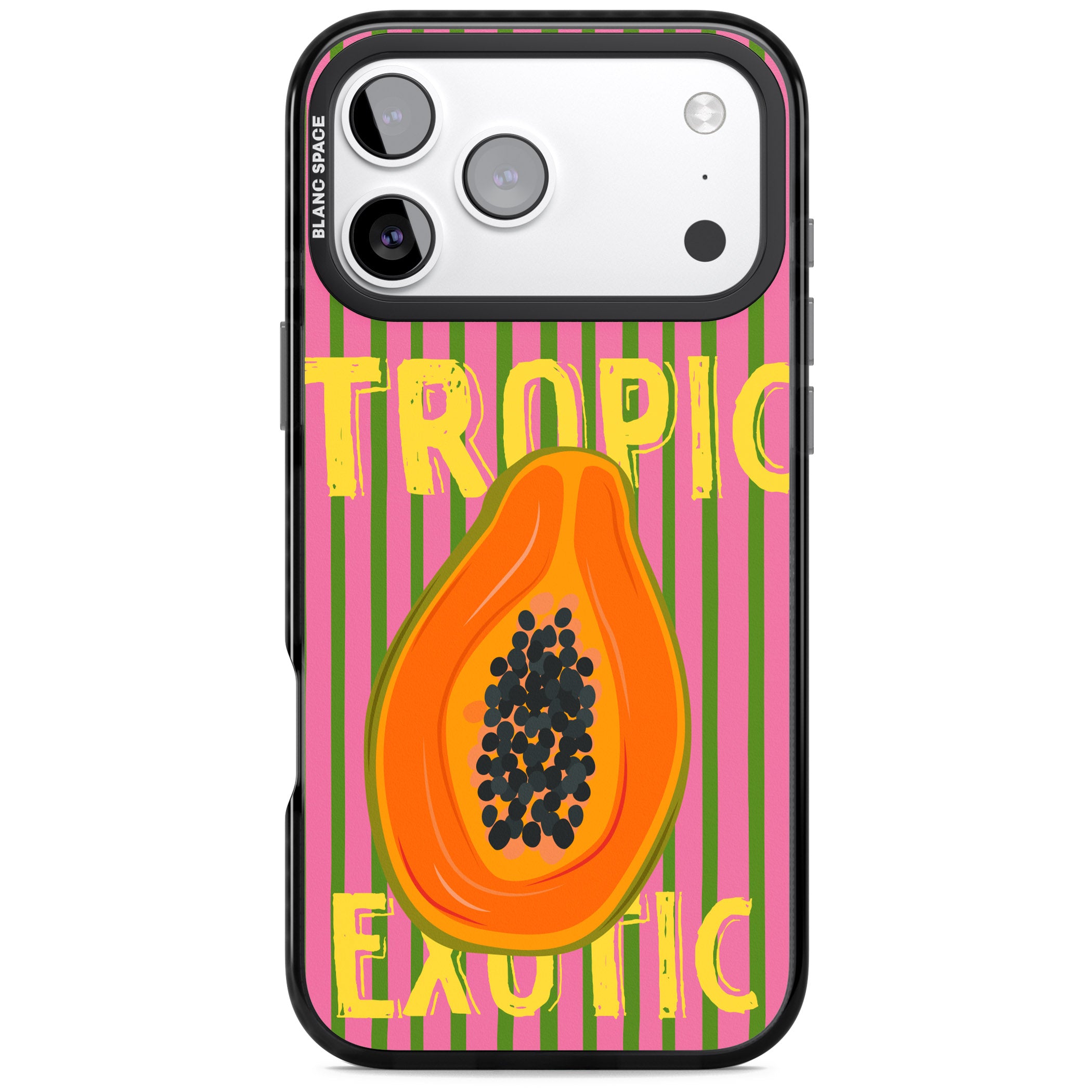Tropic Exotic iPhone 17 Pro Impact Pro Black Phone Case