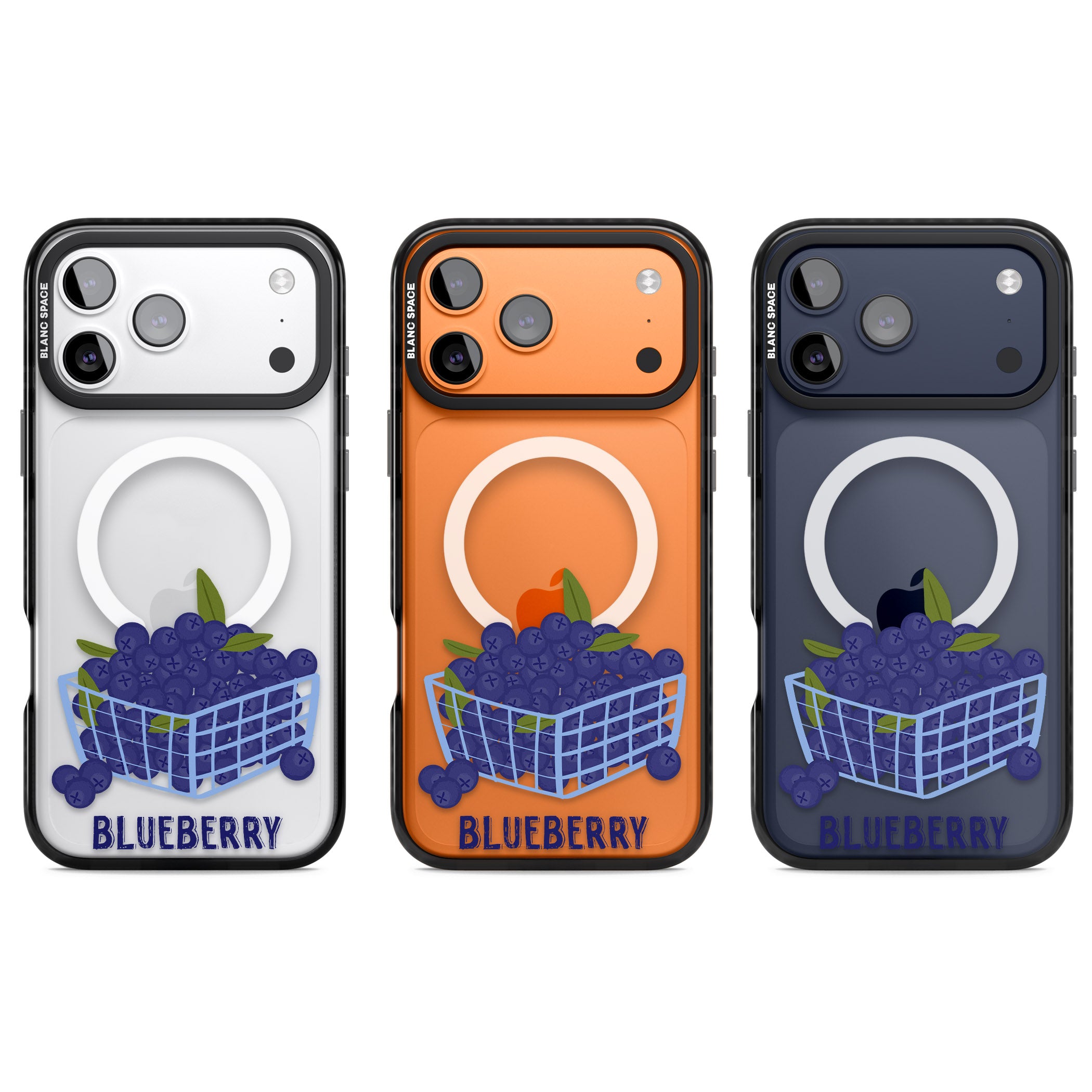 Blueberry Basket iPhone 17 Pro Impact Pro Black Phone Case APT Impact Protection