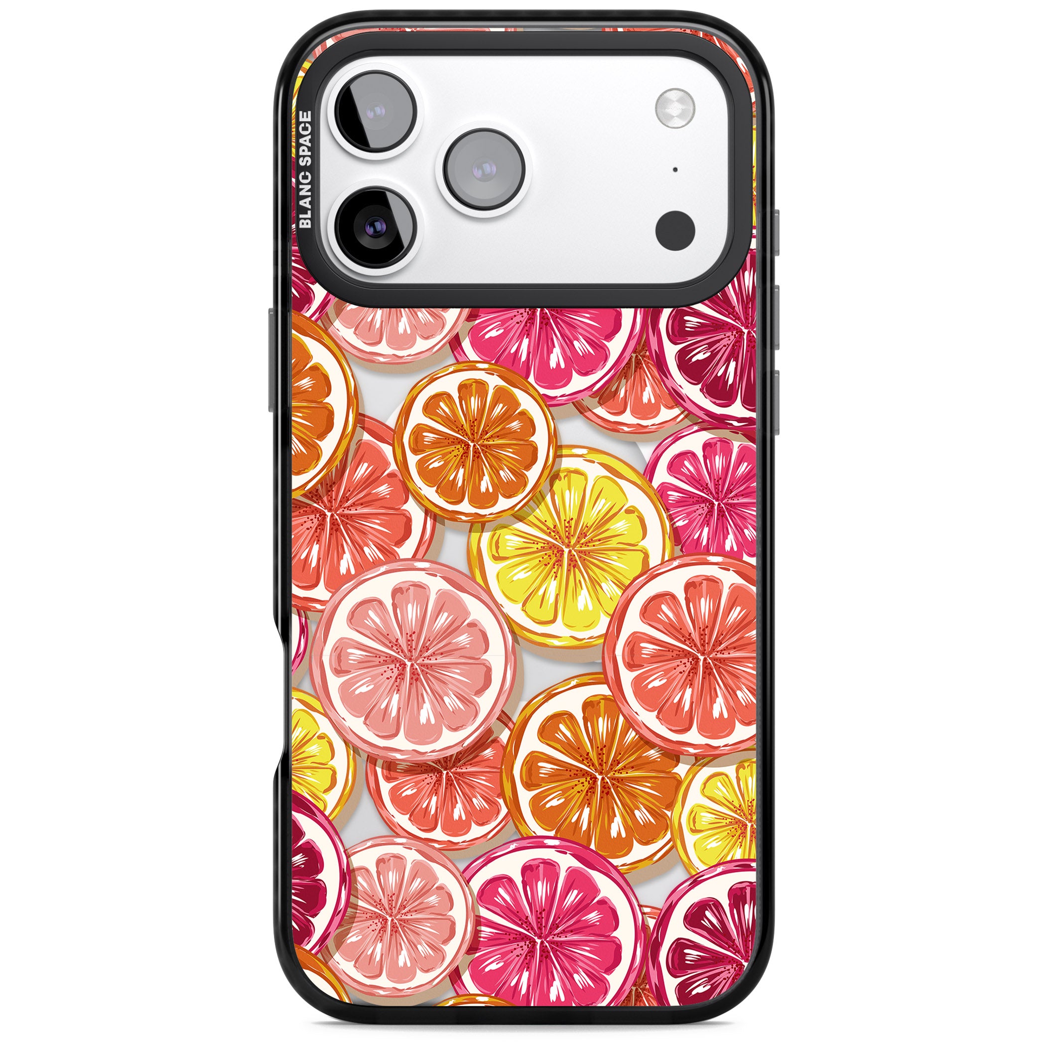 Citrus Fiesta iPhone 17 Pro Impact Pro Black Phone Case