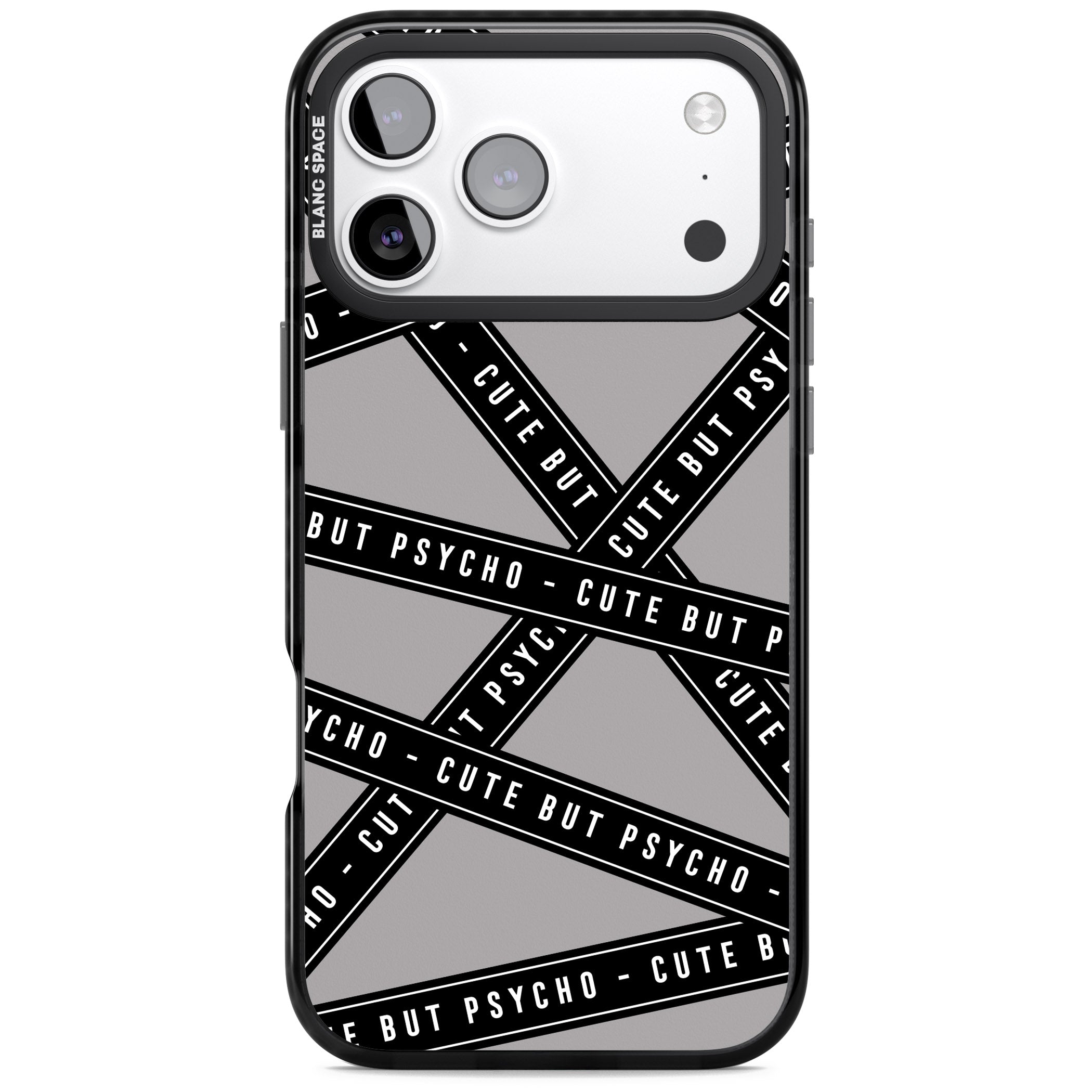 Cute But Psycho iPhone 17 Pro Impact Pro Black Phone Case
