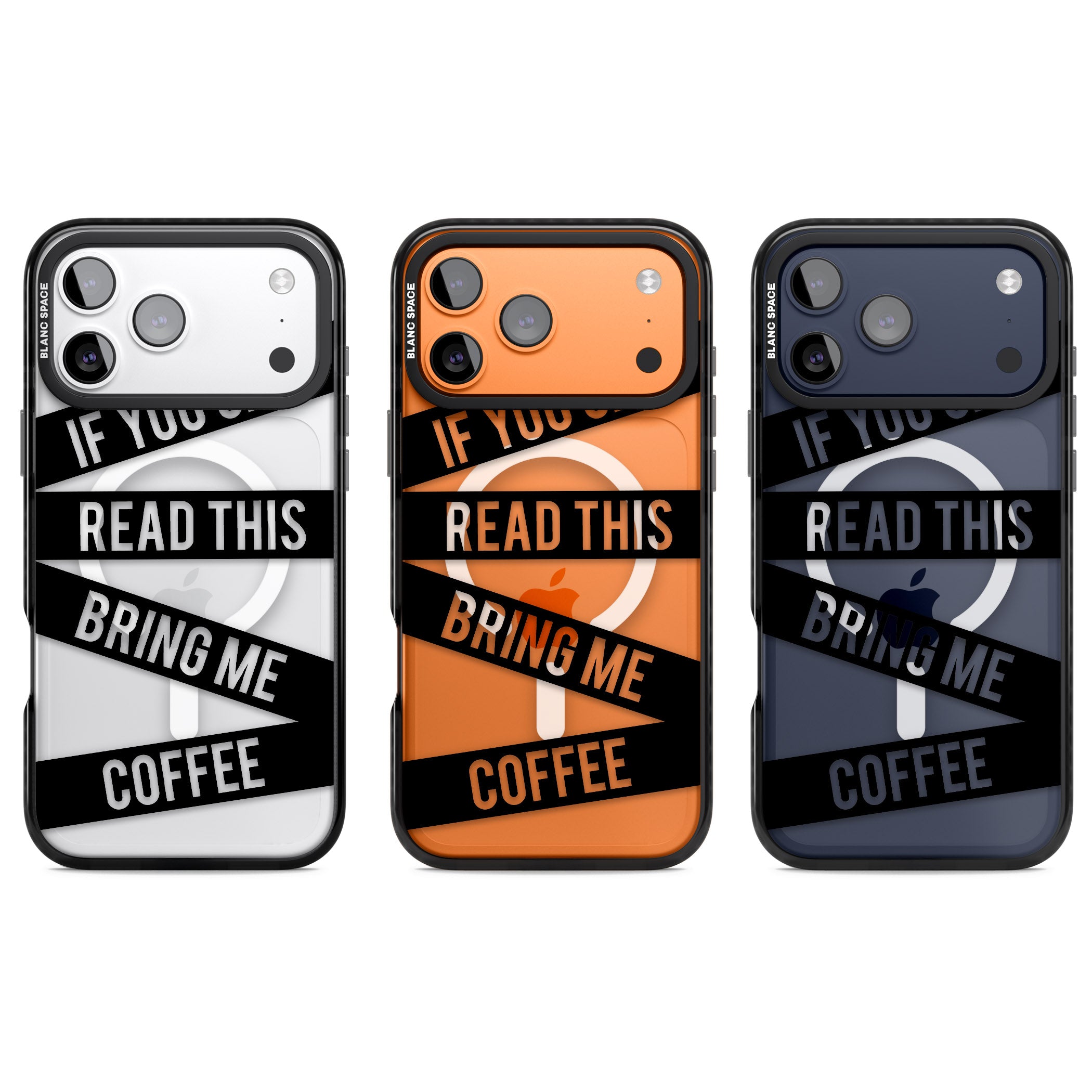 Bring Me Coffee iPhone 17 Pro Impact Pro Black Phone Case APT Impact Protection