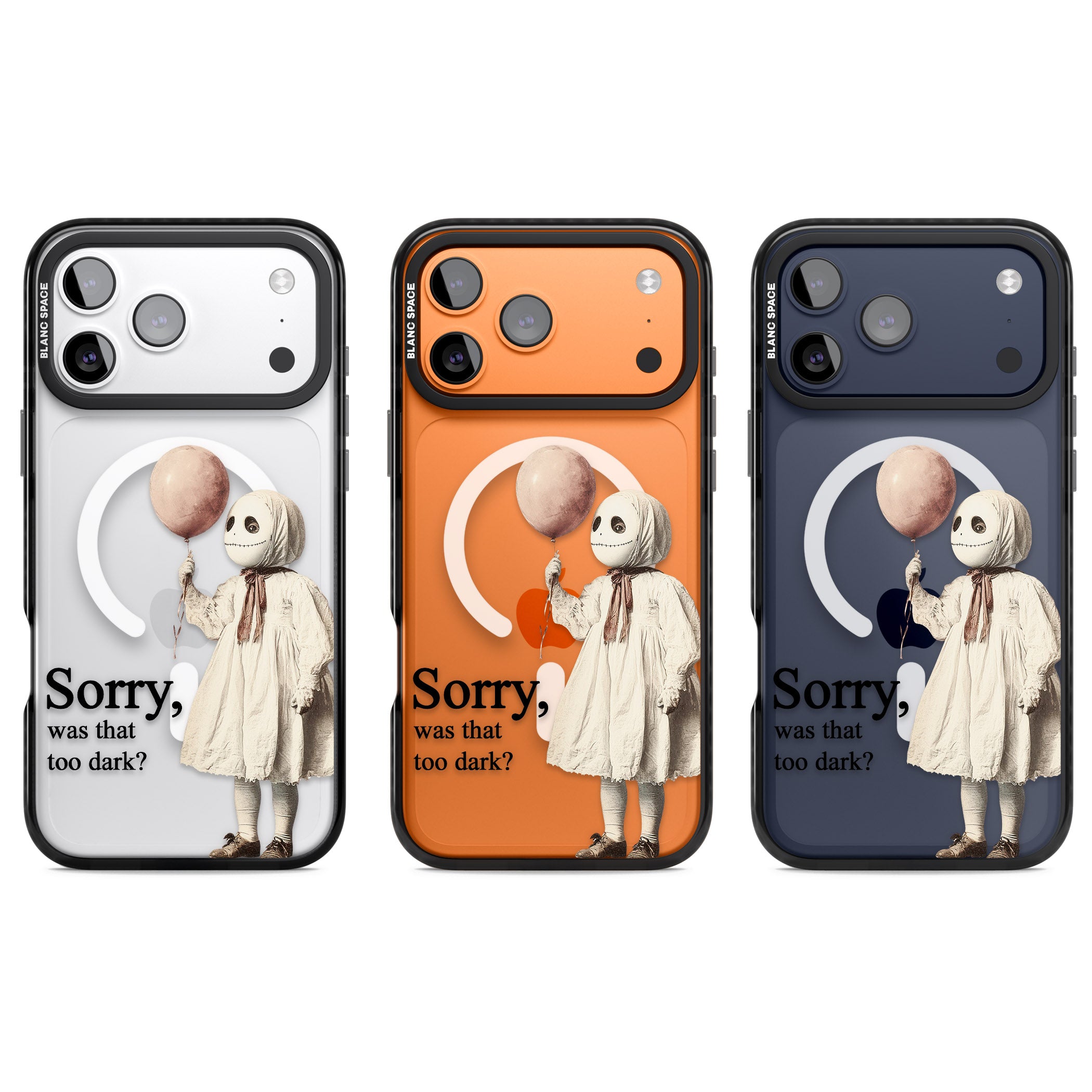 Sorry Was That Too Dark iPhone 17 Pro Impact Pro Black Phone Case APT Impact Protection